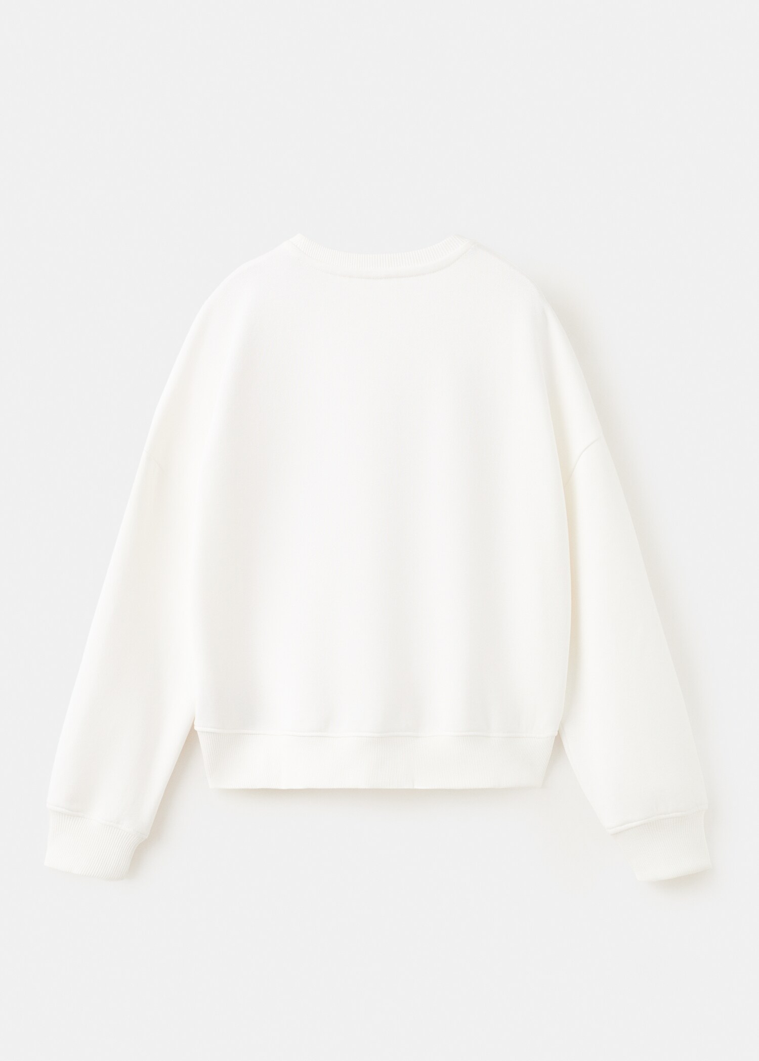 Sweat inscription brillant - Verso de l’article