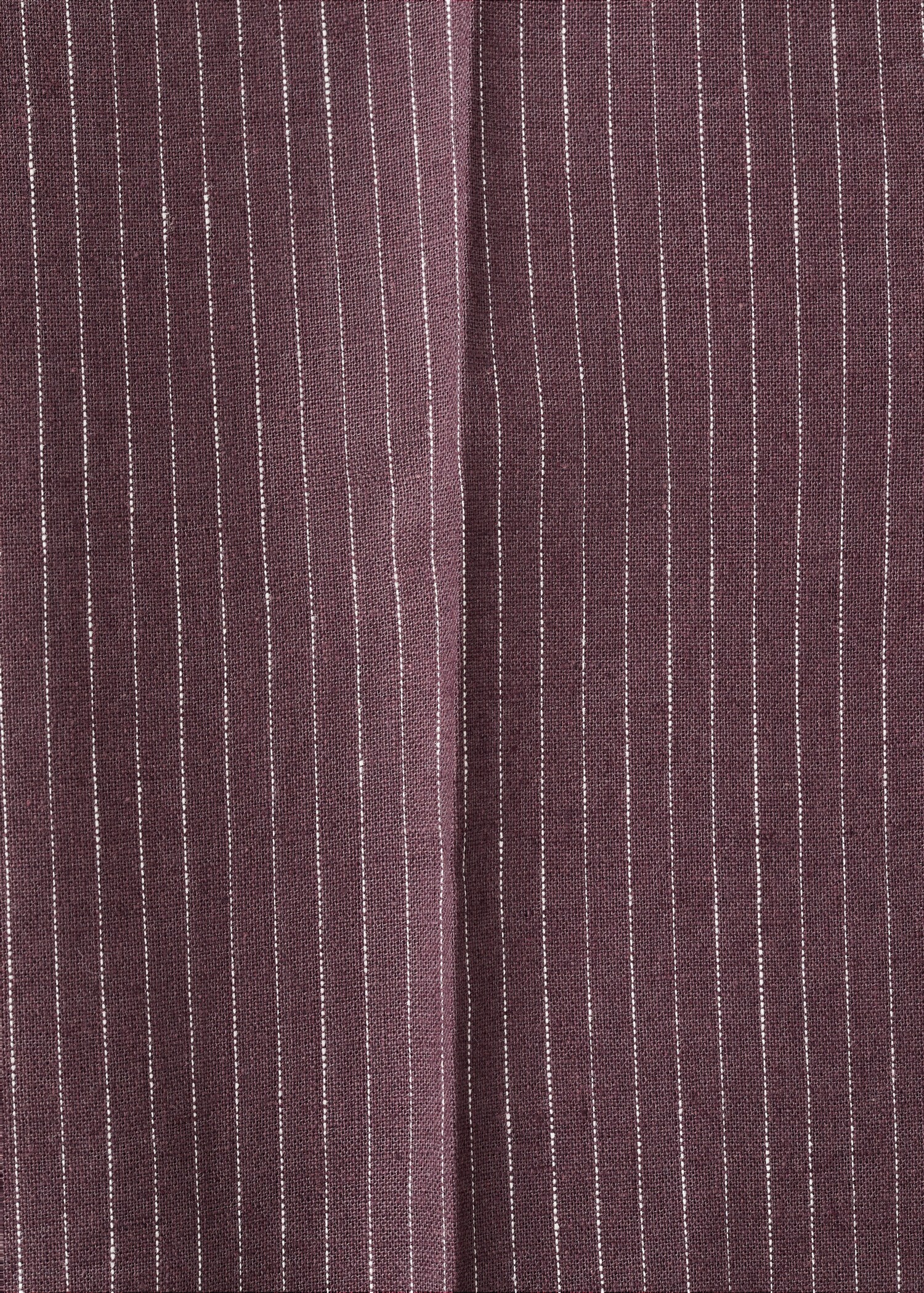 Pantalón lino algodón slim fit rayas - Detalle del artículo 0