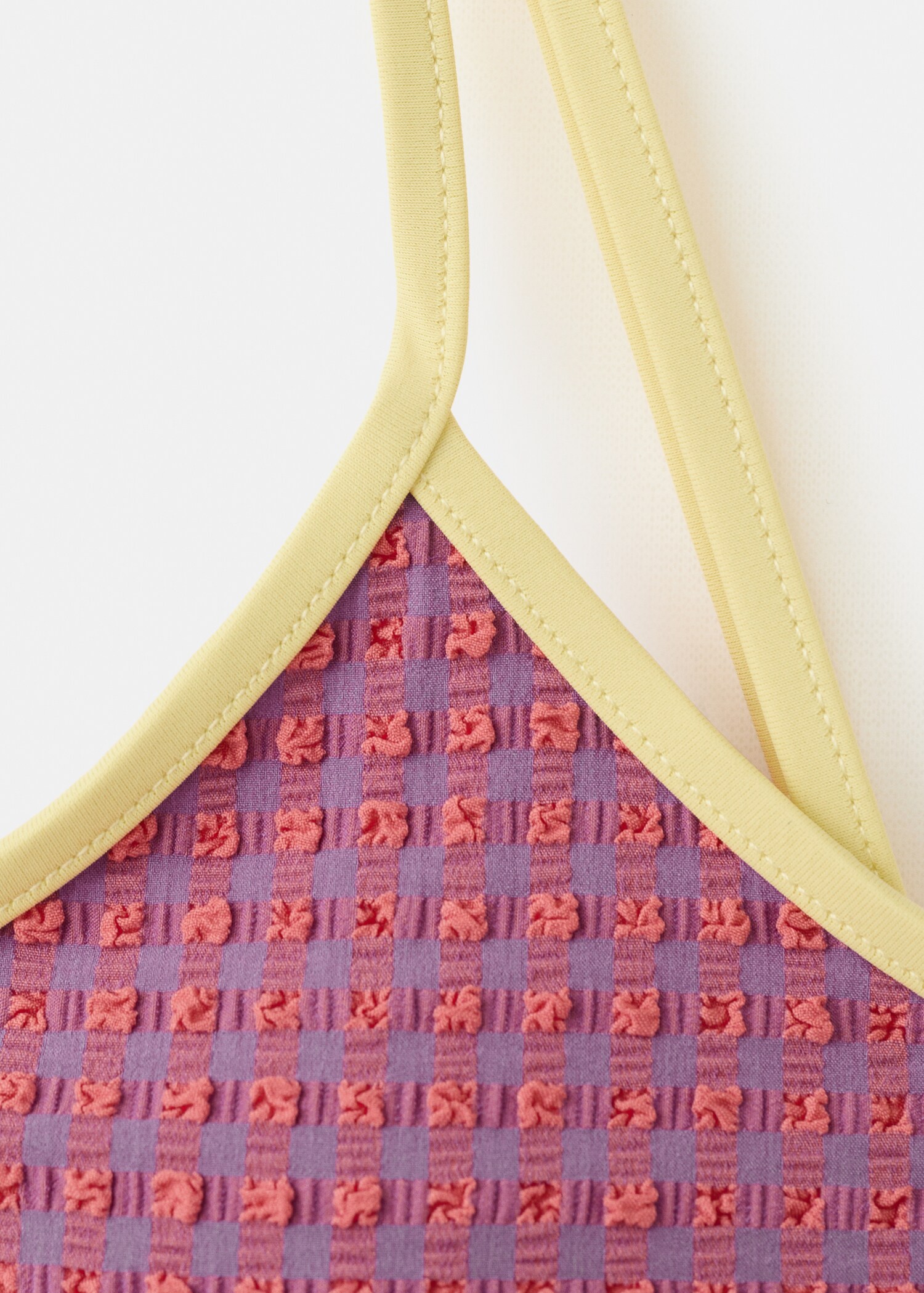 Textured bikini with medium-coverage bottoms - Details of the article 8