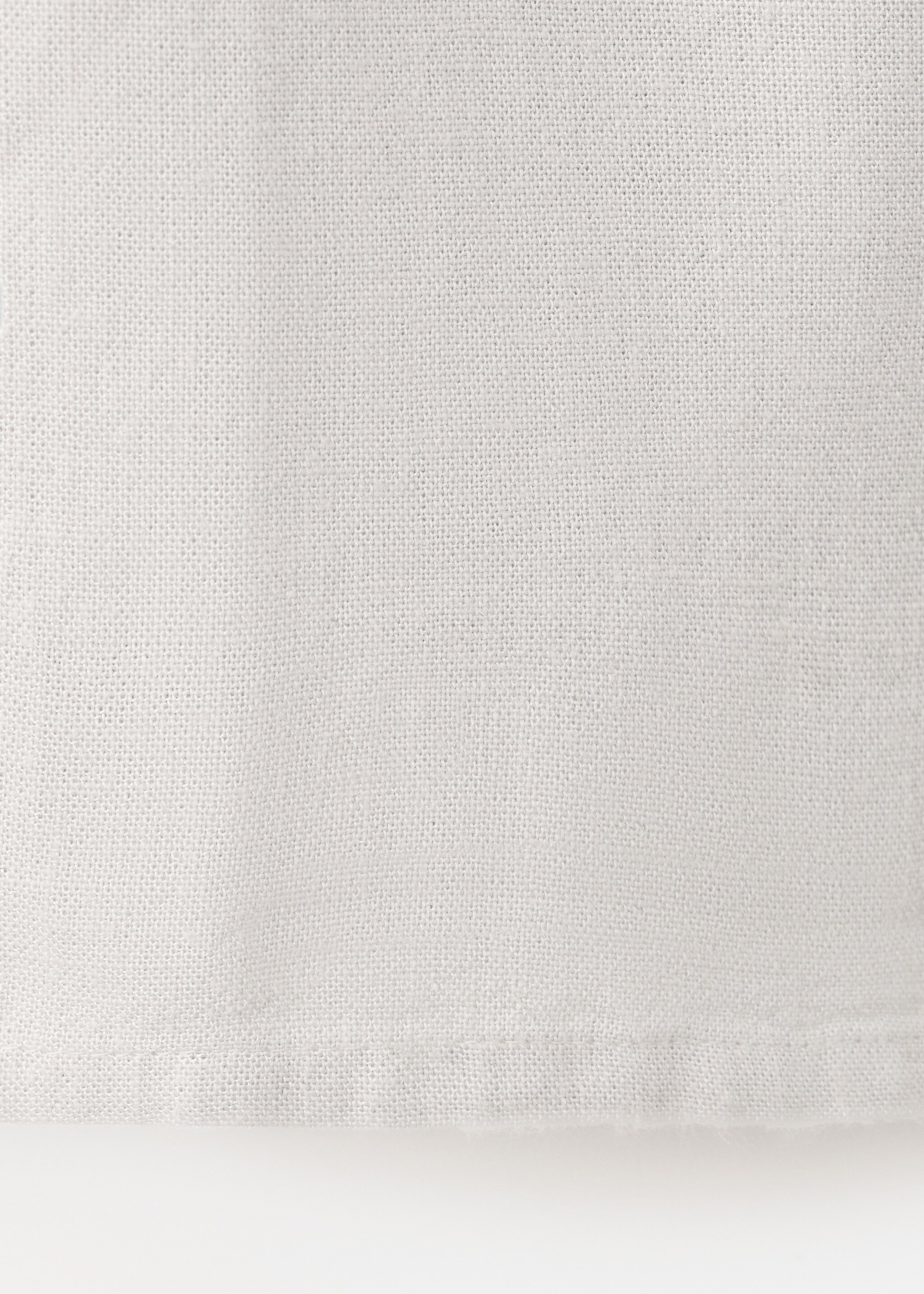 Bow linen trousers - Details of the article 0, Grey. Ref: 27036716-00.