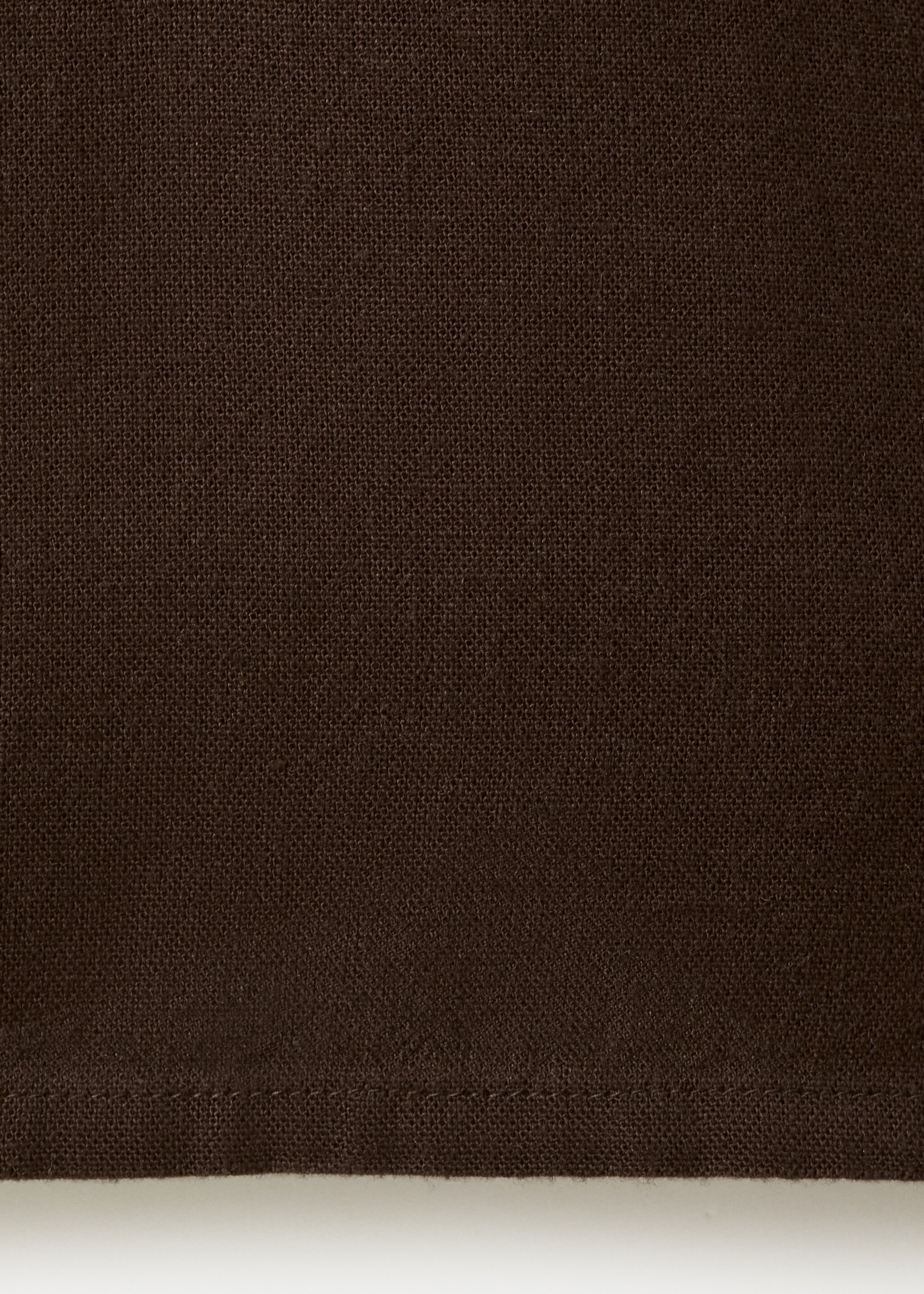 Bow linen trousers - Details of the article 0, Brown. Ref: 27036717-00.