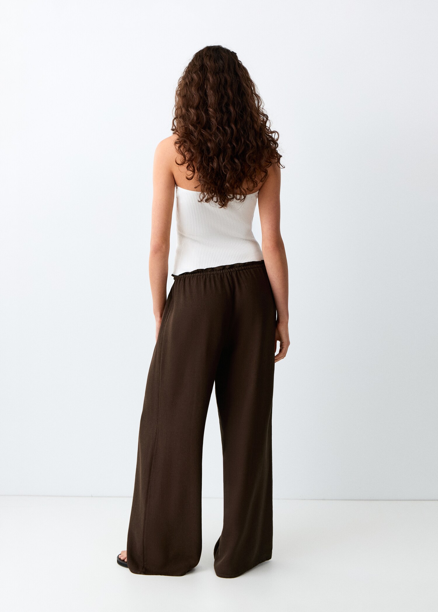 Bow linen trousers - Reverse of the article