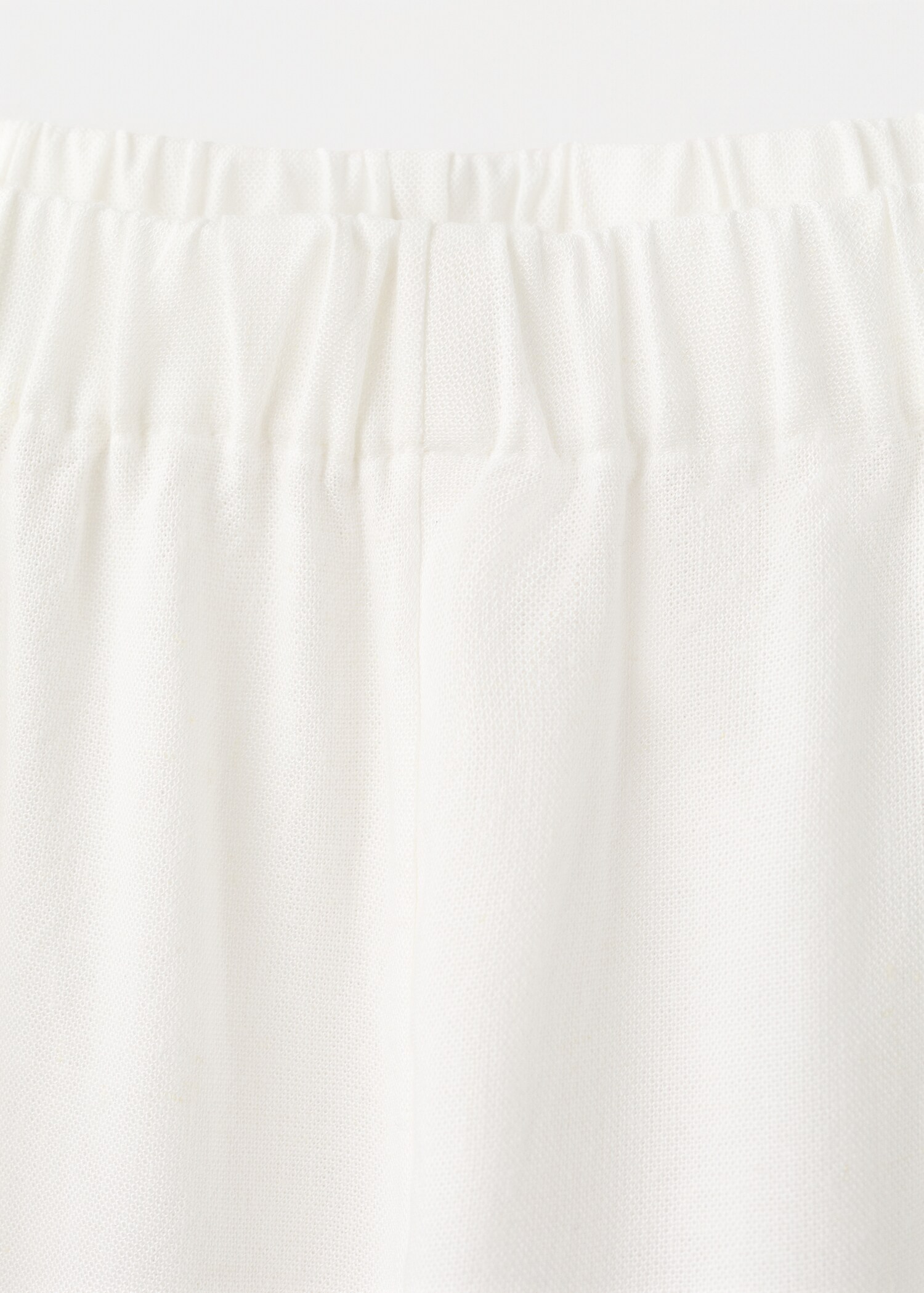 Straight linen-blend trousers - Details of the article 8