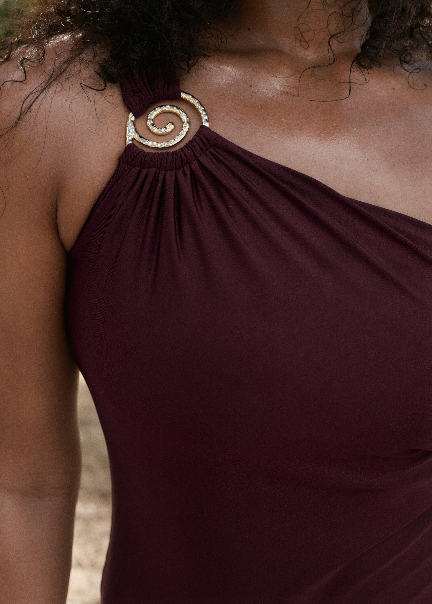 Bañador asimétrico anilla decorativa - Detalle del artículo 6