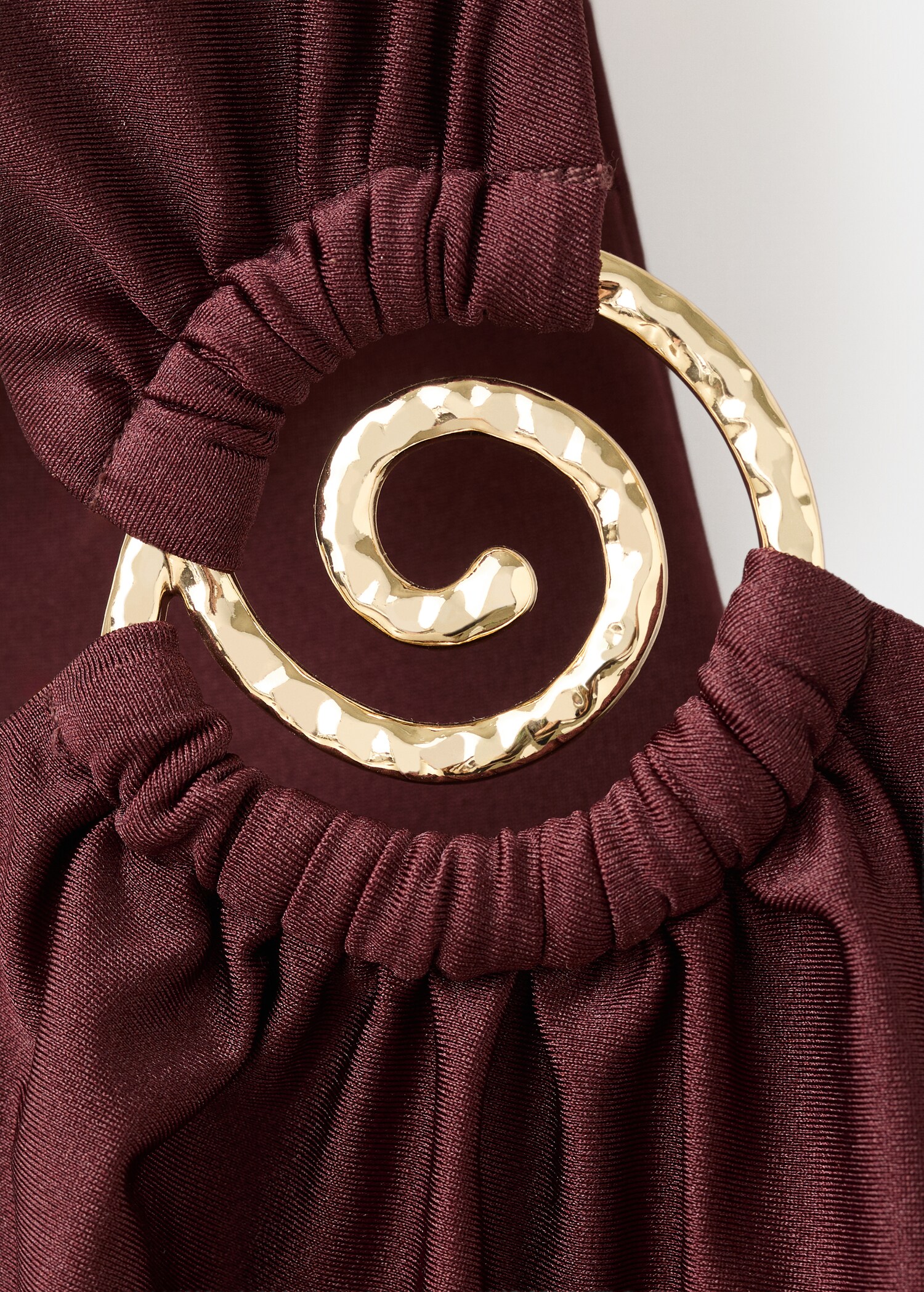 Asymmetric swimsuit with decorative ring - Details of the article 8