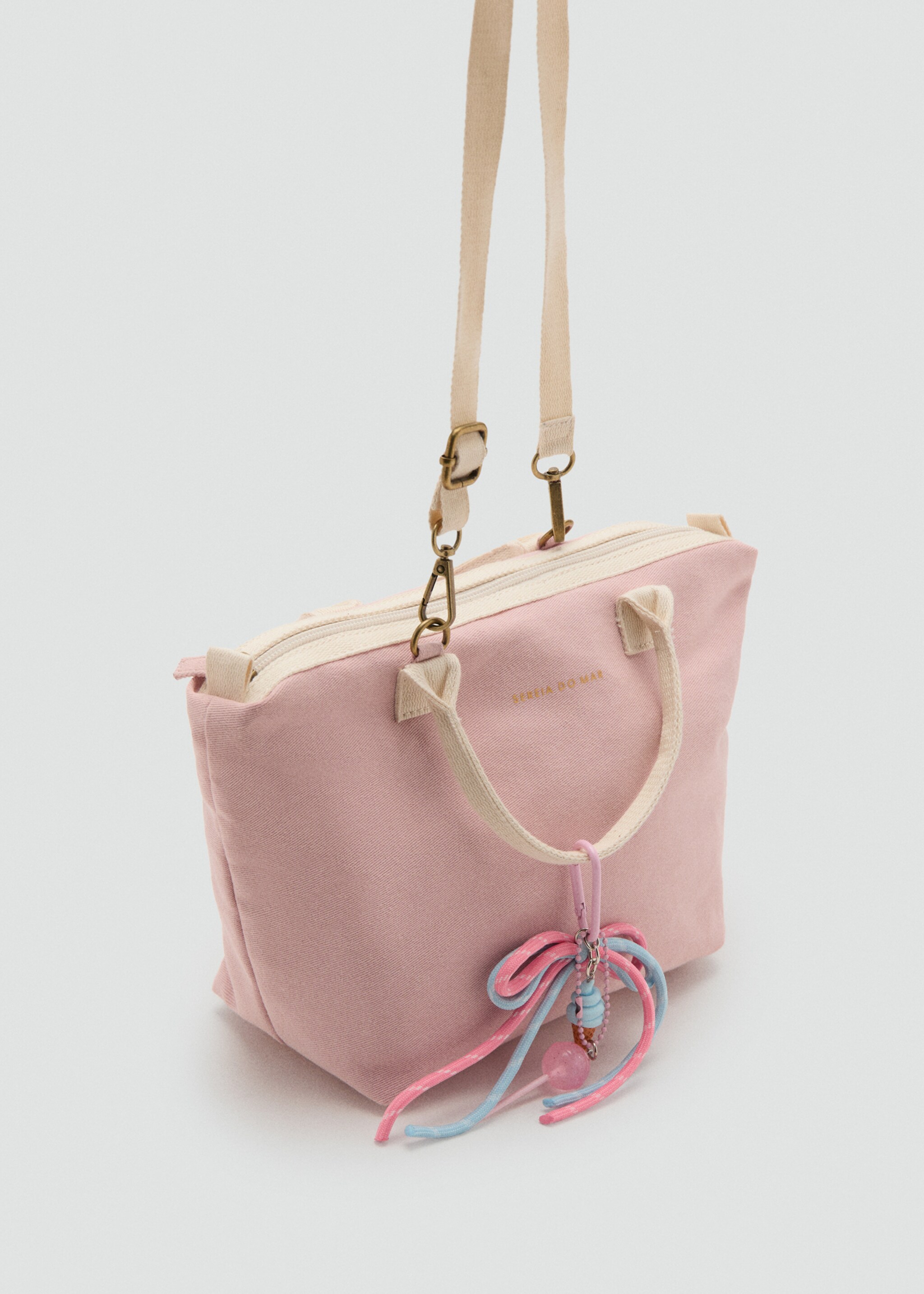 Mini shopper bag - Medium plane, Pale Pink. Ref: 27036721-00.