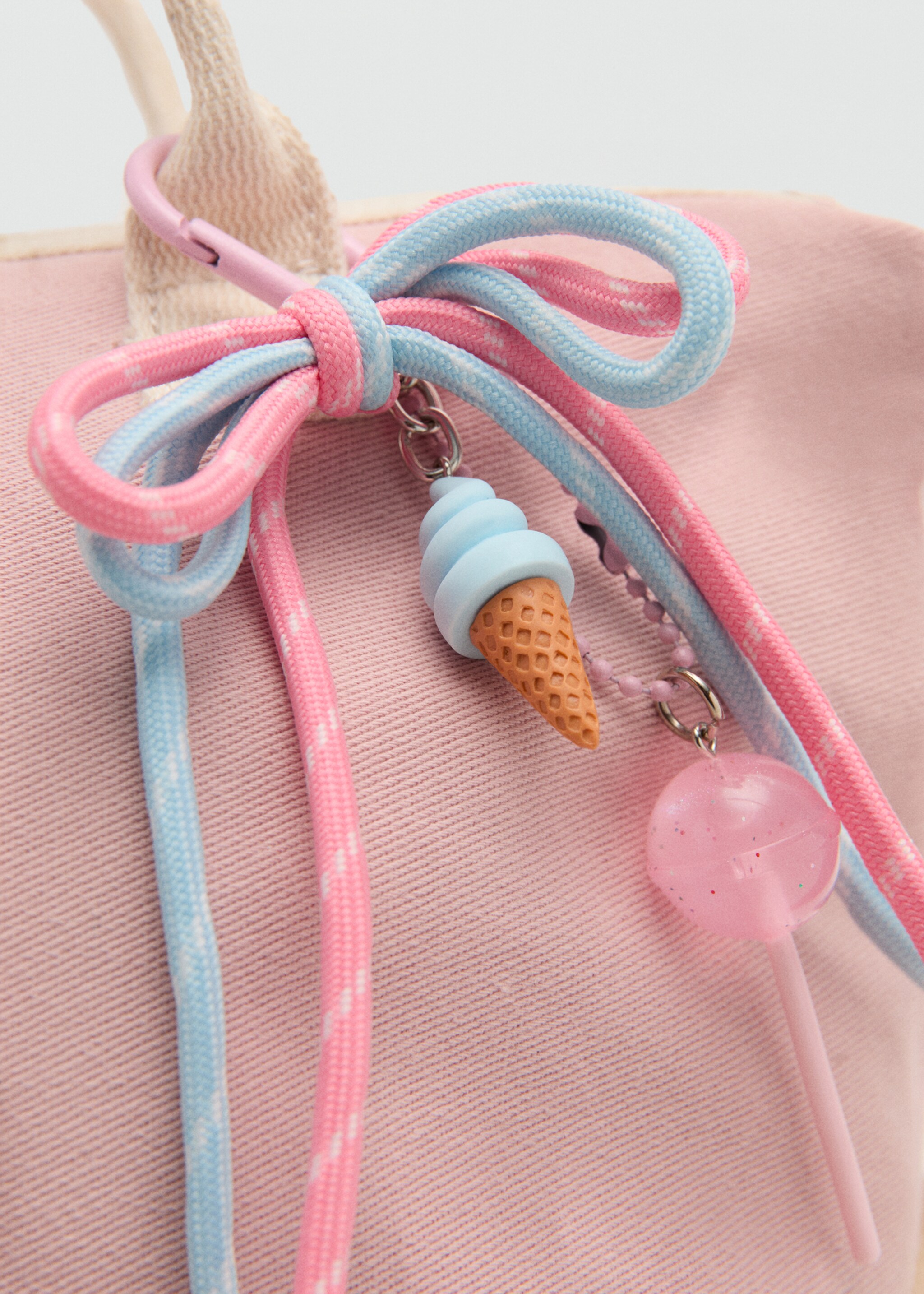 Mini shopper bag - Details of the article 1, Pale Pink. Ref: 27036721-00.