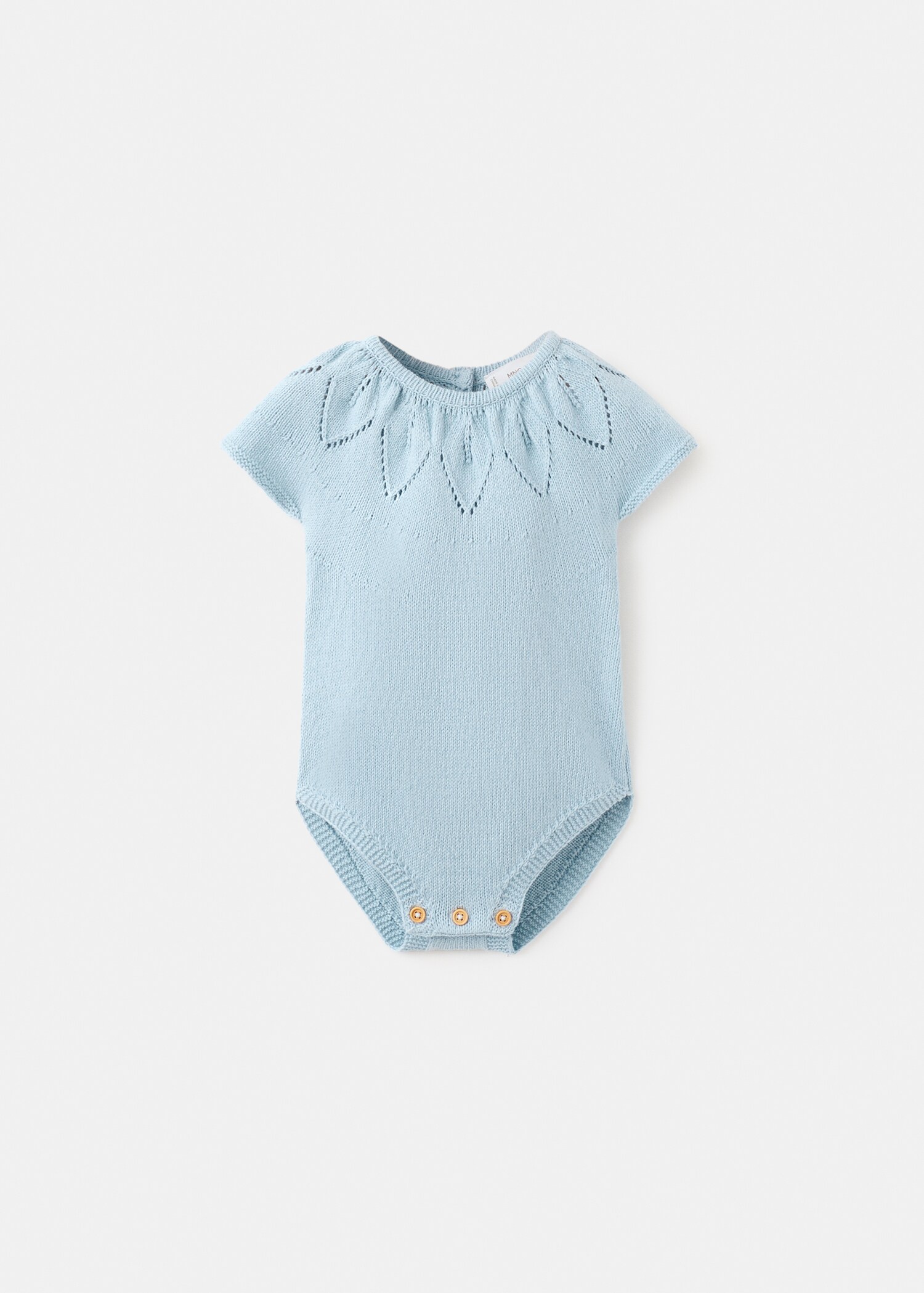 Knitted romper with lace details - Article without model