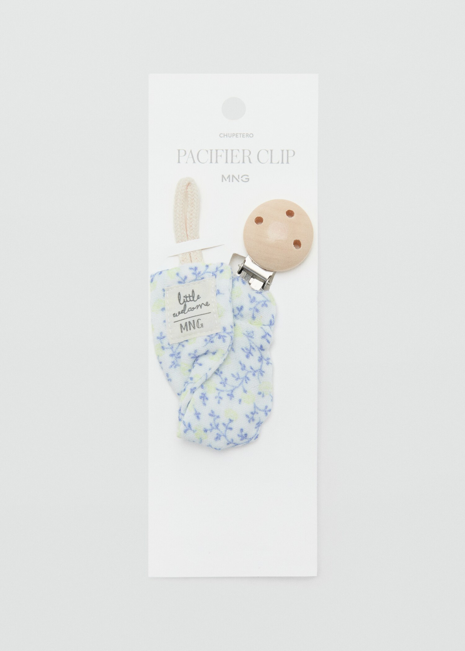 Attache-tétine coton à fleurs - Détail de l'article 1