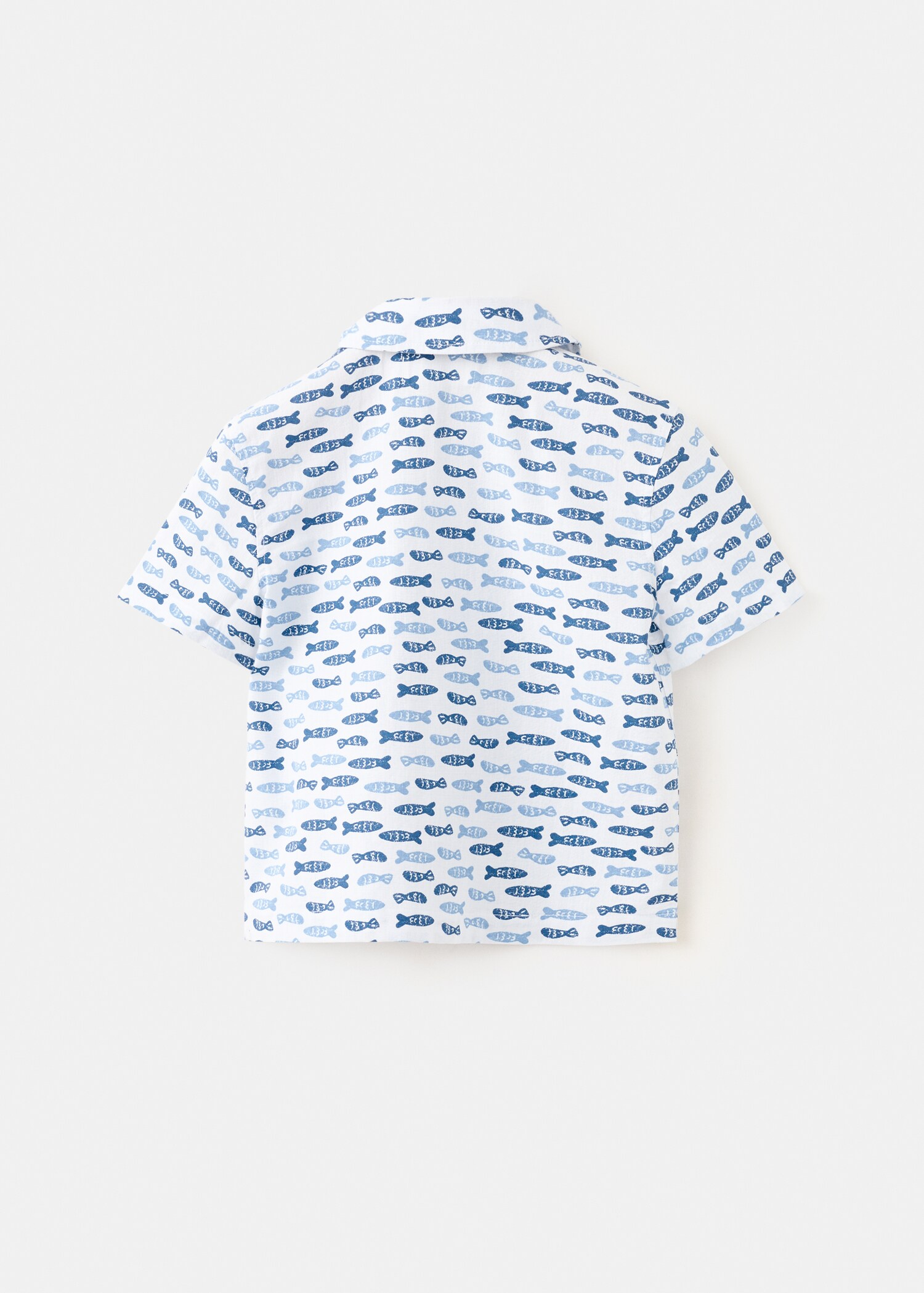 Printed short-sleeved shirt - Reverse of the article