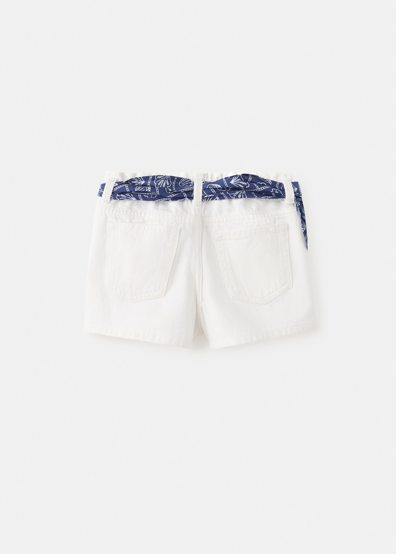 Scarf detail shorts - Reverse of the article