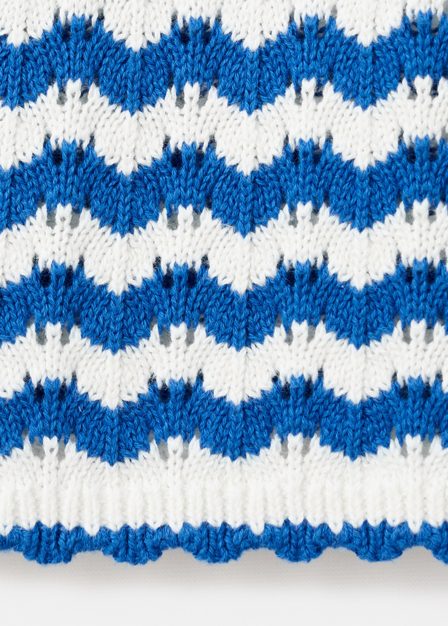 Striped openwork knit pants - Details of the article 0