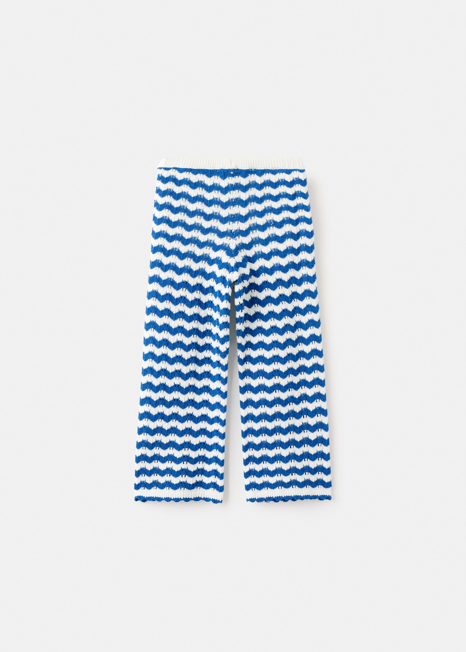 Striped openwork knit pants - Reverse of the article