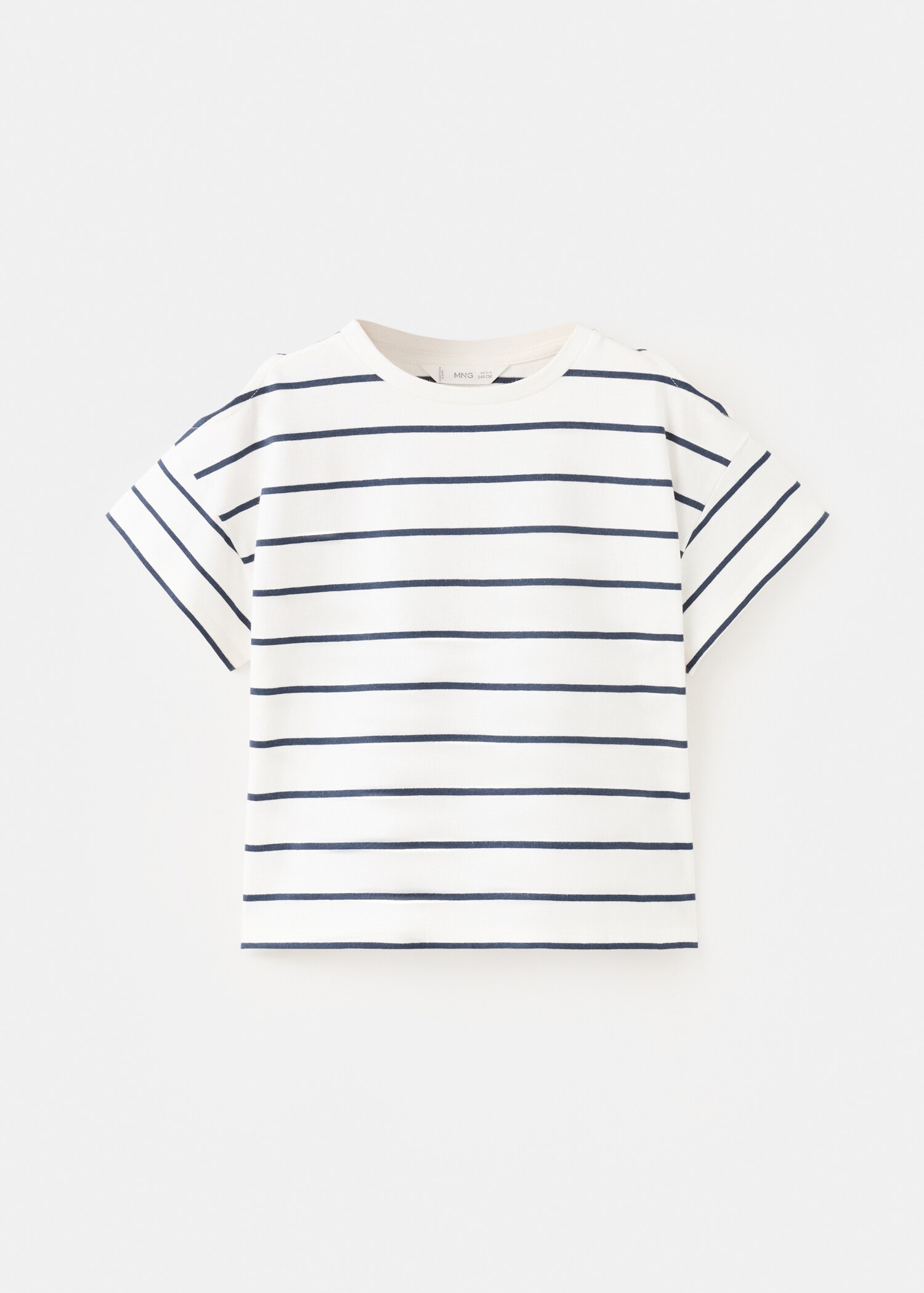 Striped cotton off-the-shoulder top - Article without model