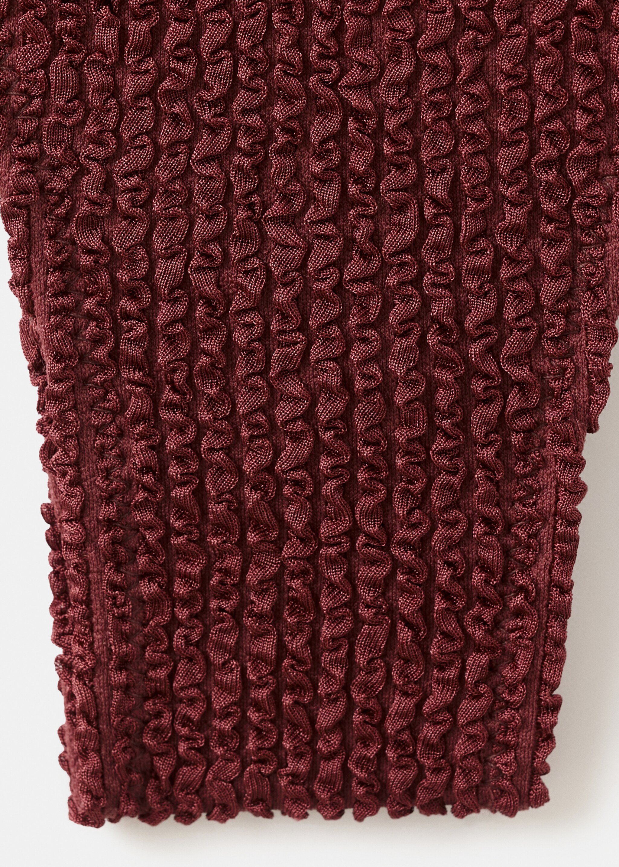 Maillot de bain texturé - Détail de l'article 0, Rouge-orangé. Ref: 27036737-00.