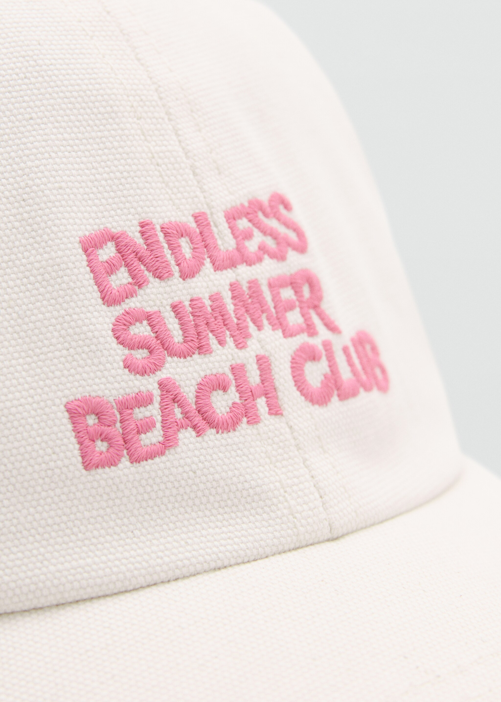 Gorra algodón bordado - Detalle del artículo 1, Crudo. Ref: 27036740-00.