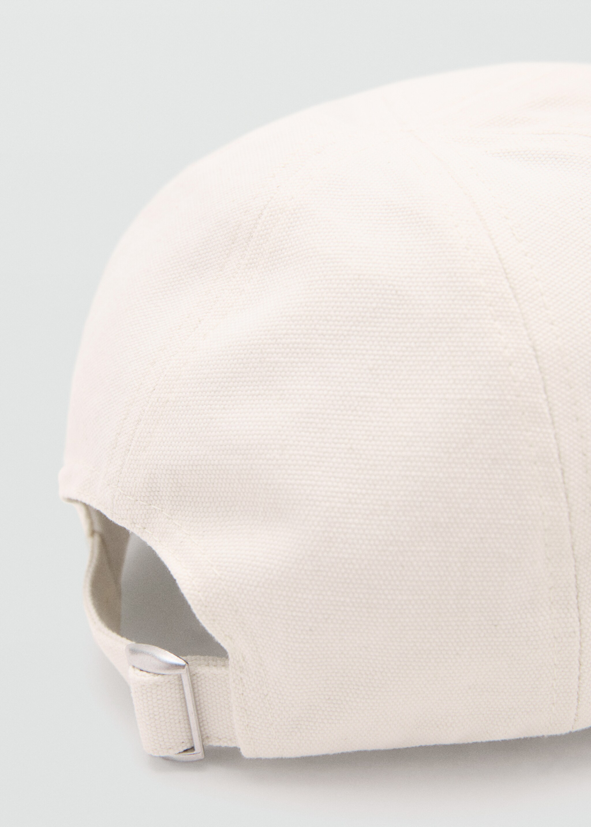 Gorra algodón bordado - Detalle del artículo 2, Crudo. Ref: 27036740-00.