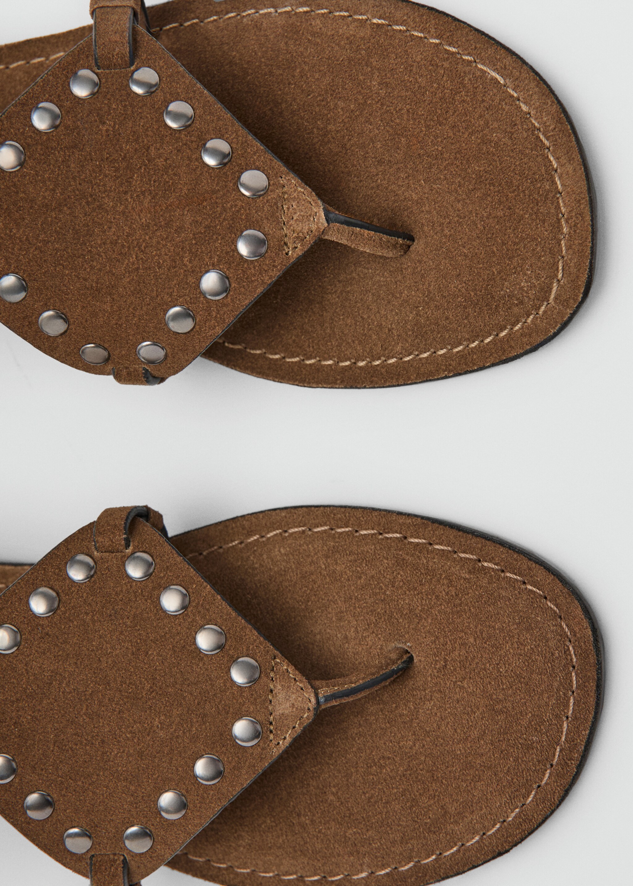 Sandalia piel tachuelas - Detalle del artículo 2, Marrón. Ref: 27037136-00.