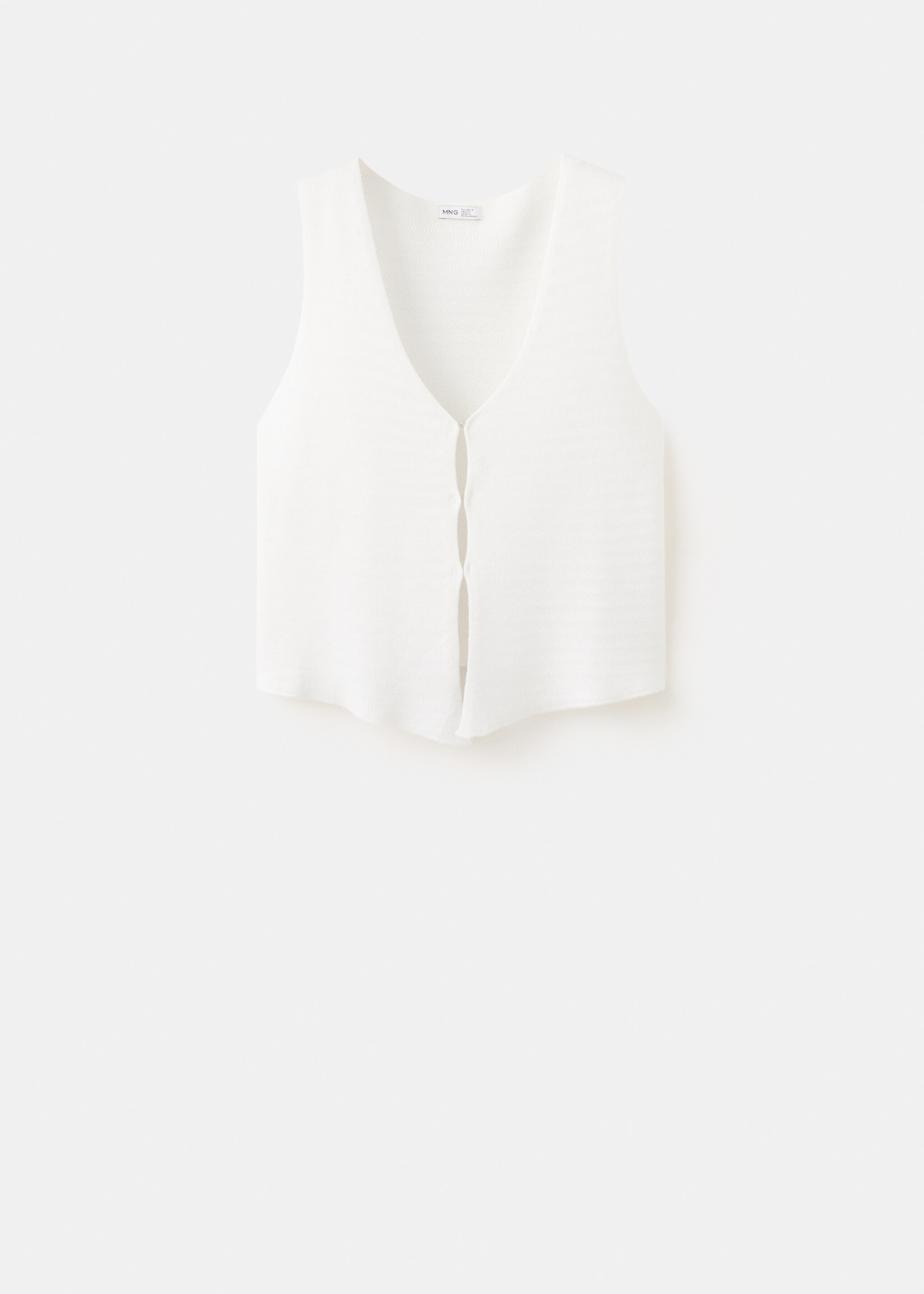 Floaty top with hook-and-eye fastening - Article without model, White. Ref: 27037138-00.
