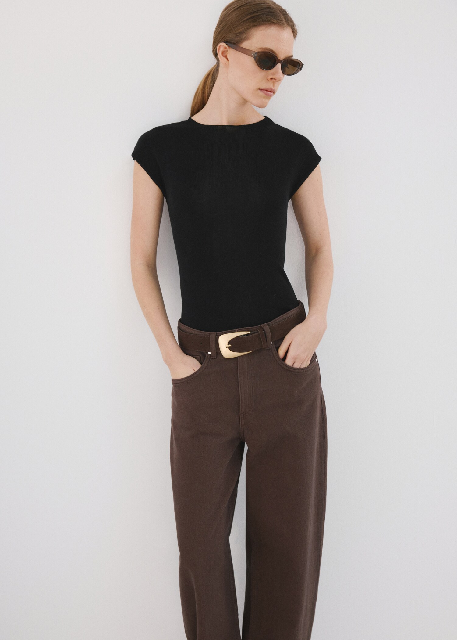 Lyocell jersey with cut-out back - Medium plane