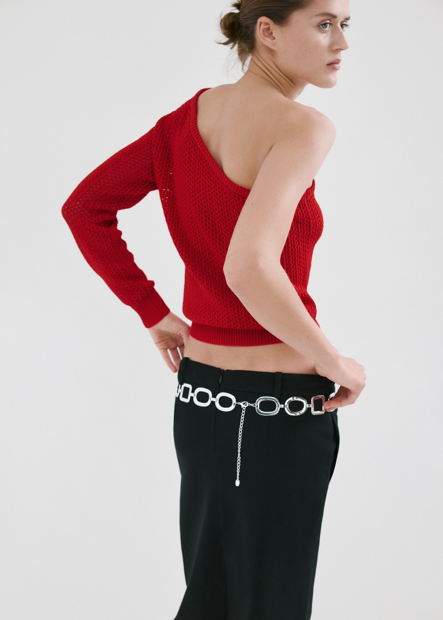 Pull-over maille asymétrique - Verso de l’article