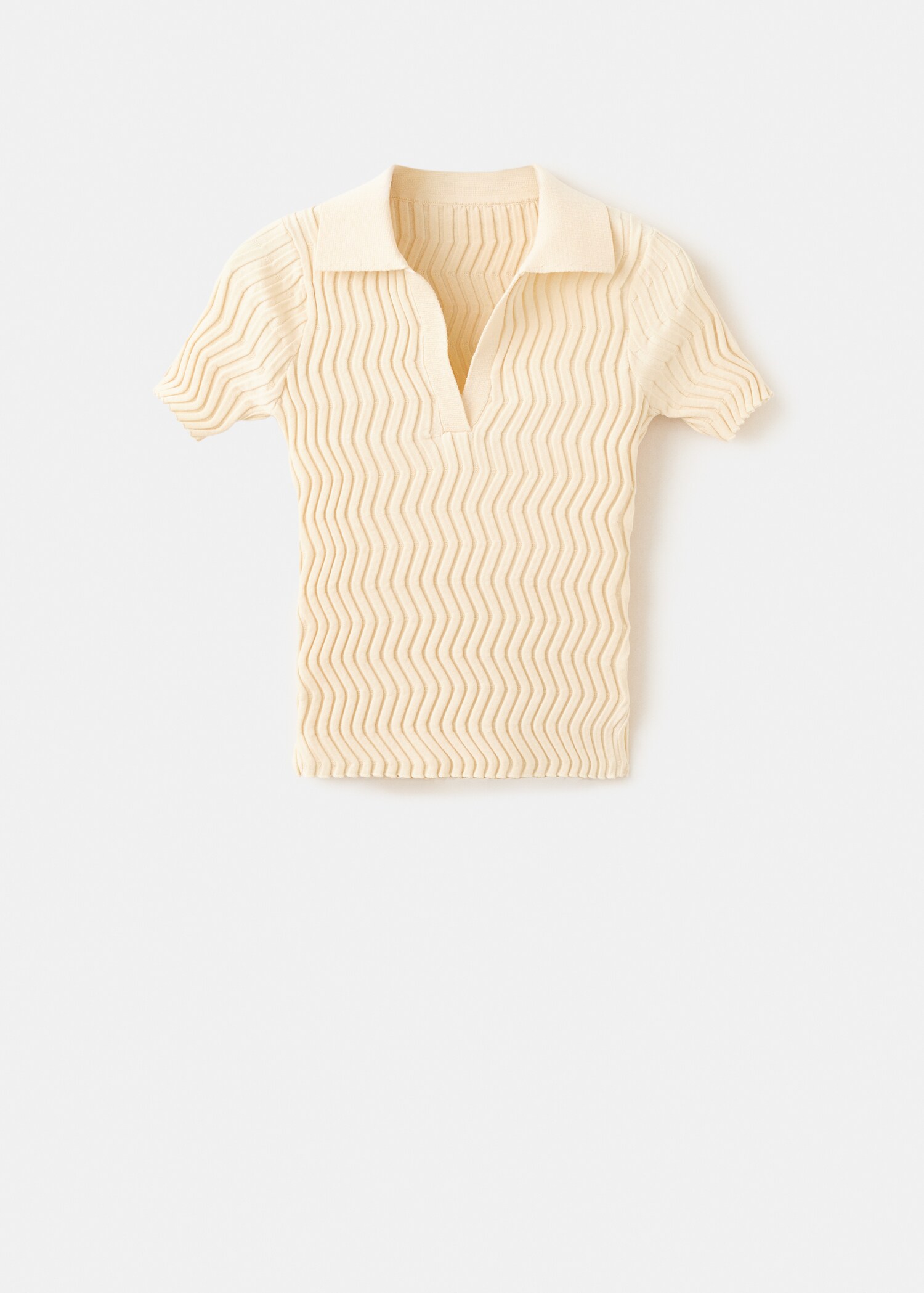 Knitted polo-neck sweater - Article without model