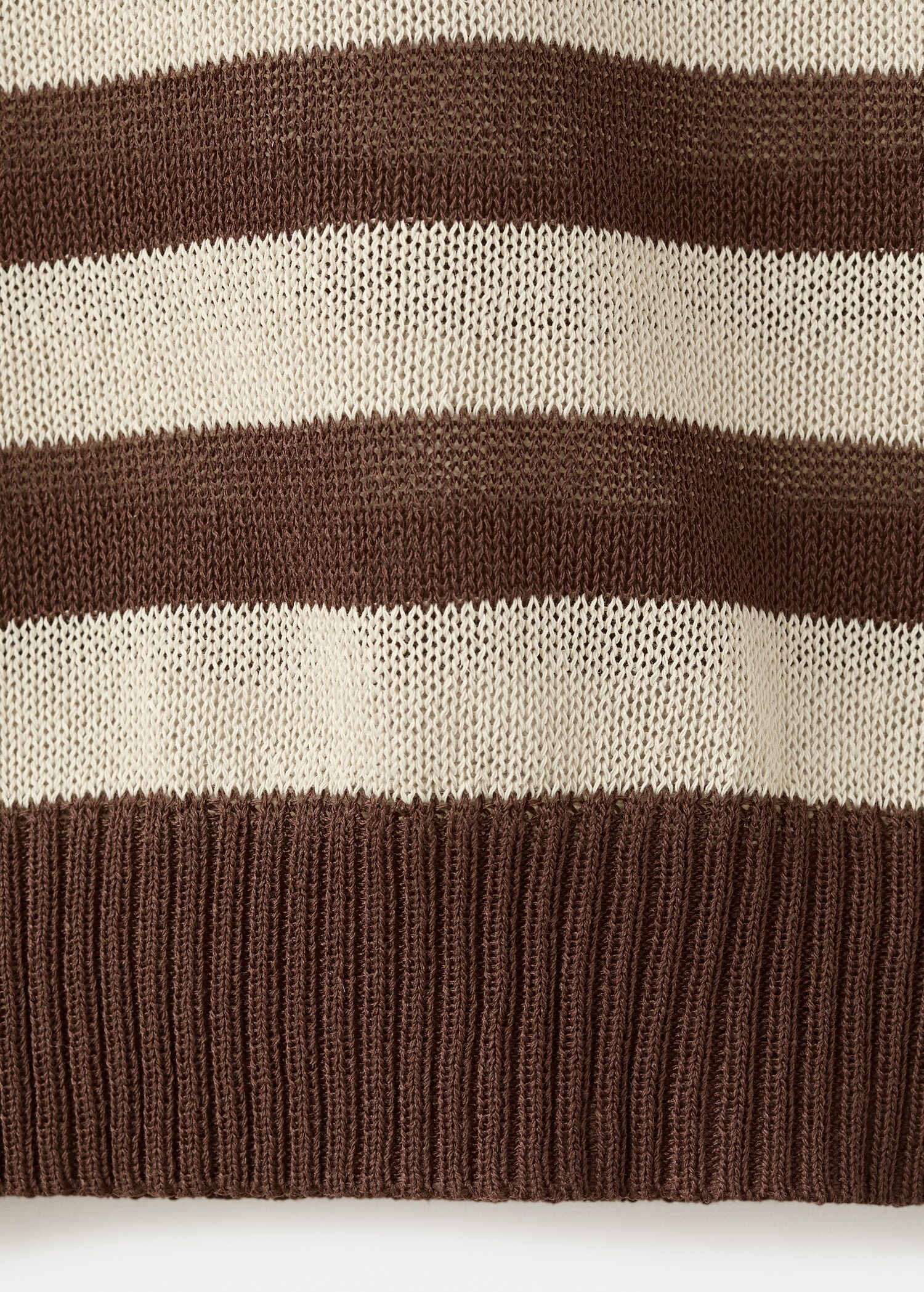 Crop striped sweater - Details of the article 0