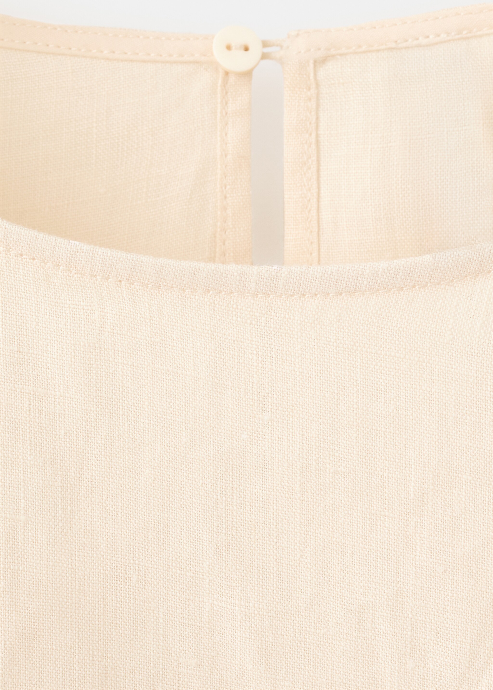 Blouse morti - Details of the article 8, Ecru. Ref: 27037148-00.