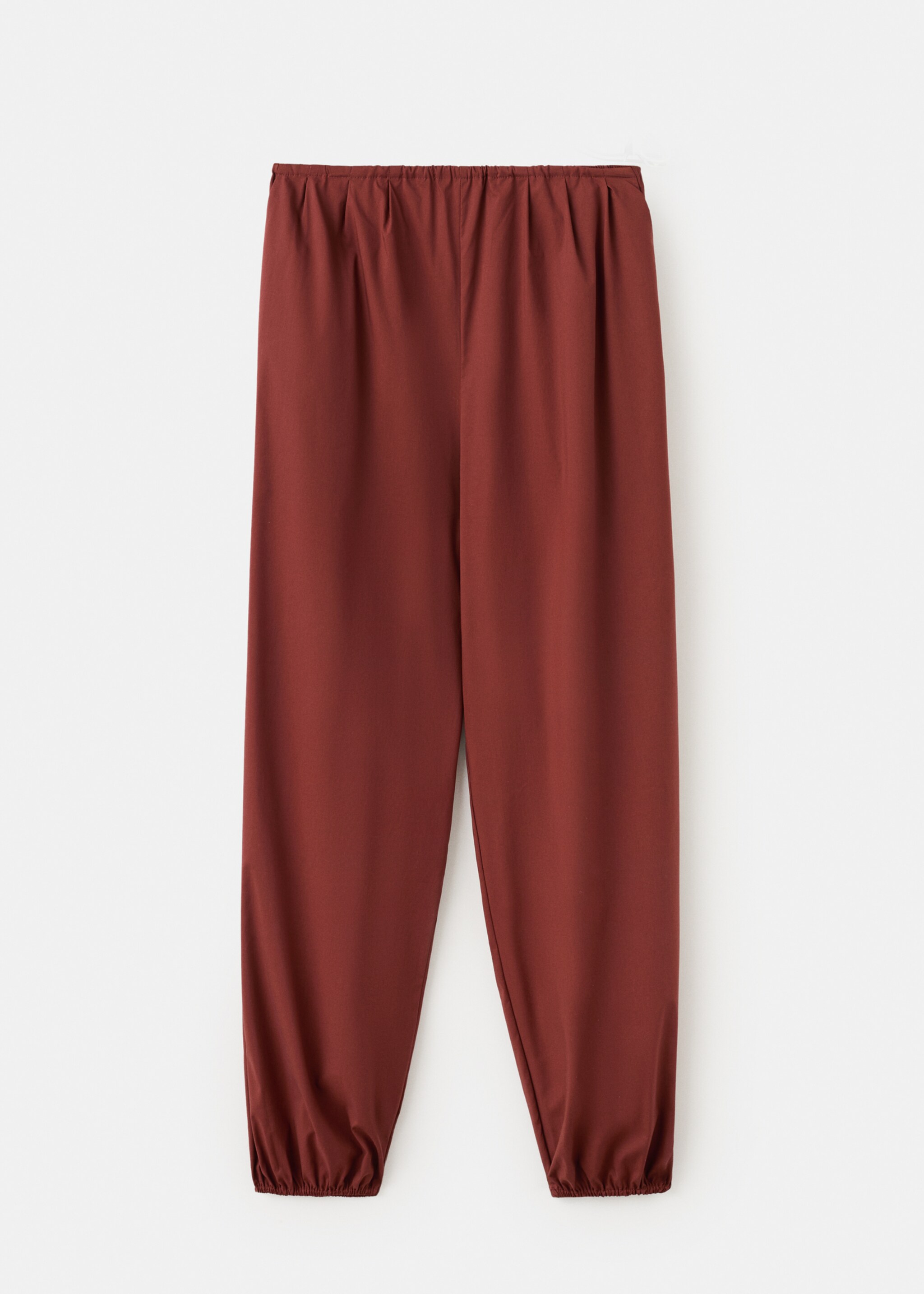 Брюки кроя баллон с эластичным поясом - Изделие без модели, Золотисто-оранжевый. Ref: 27037149-00.