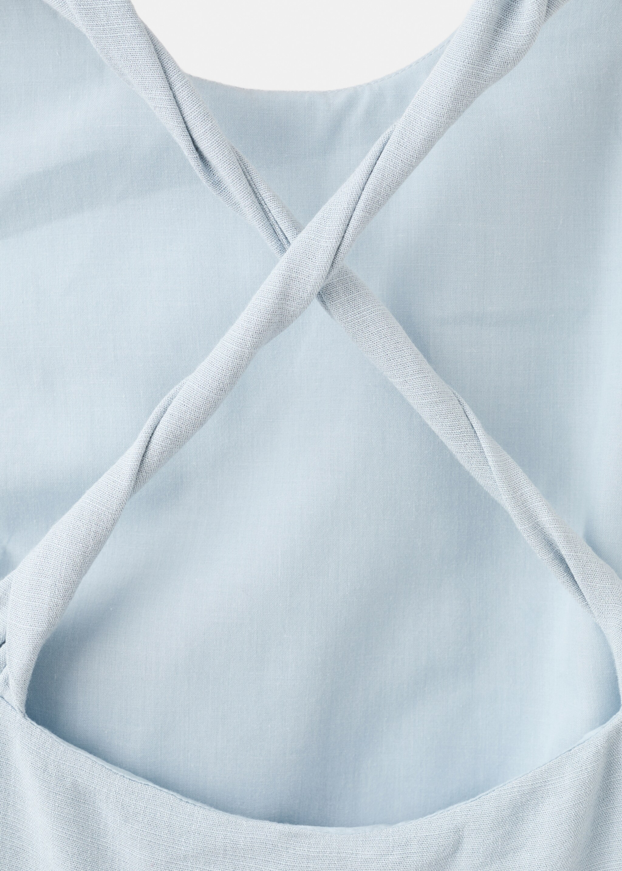 فستان فضفاض بظهر متقاطع - تفاصيل المنتج 0, أزرق سماوي. Ref: 27037152-00.