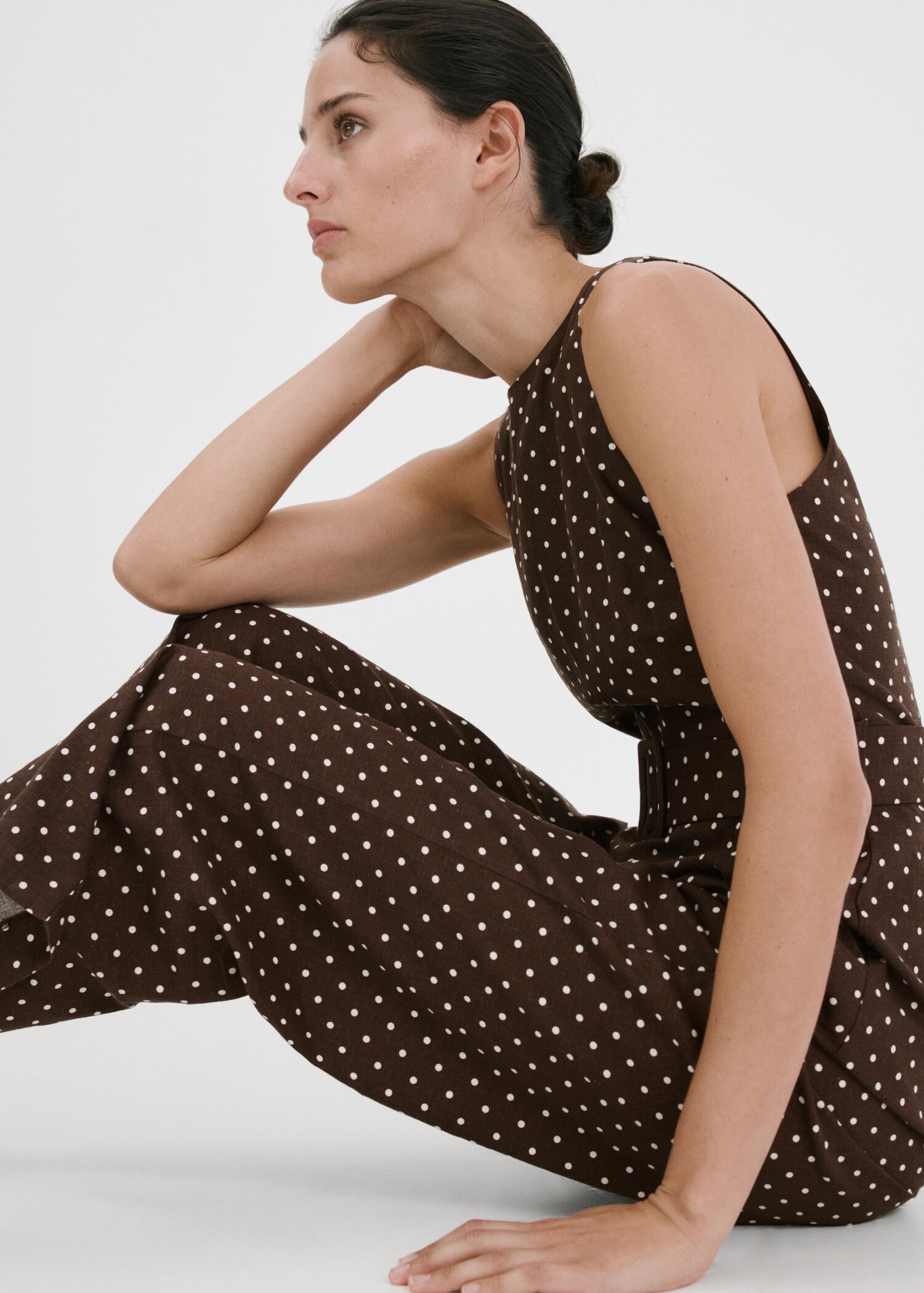 Mono lino lunares cinturón - Detalle del artículo 2