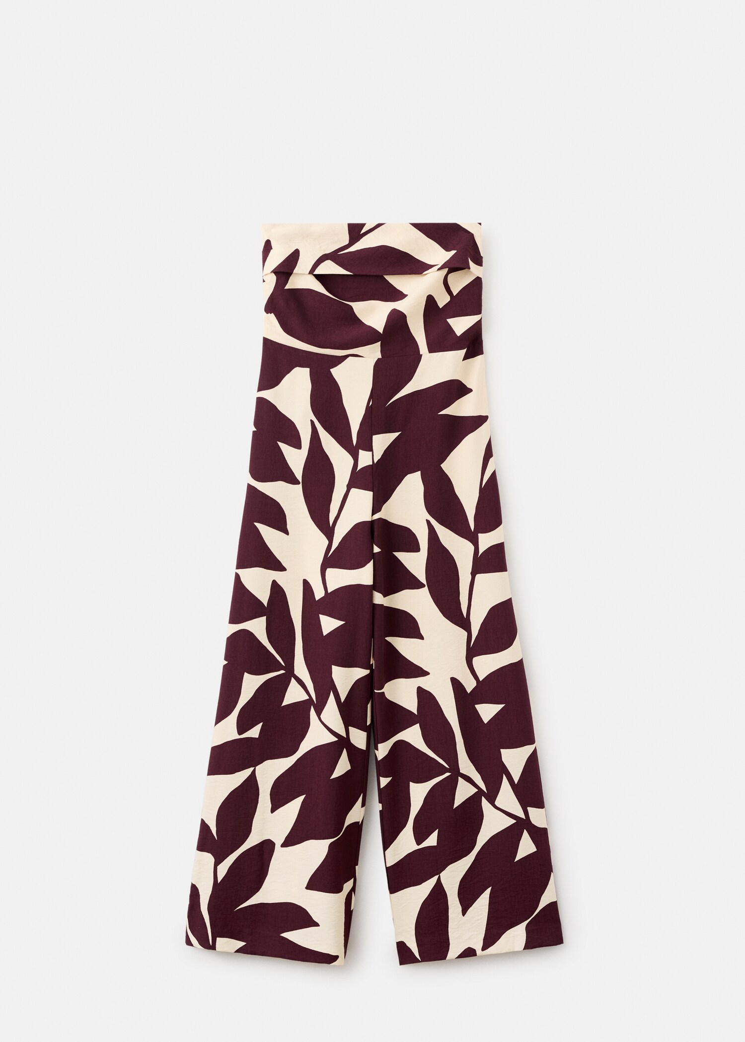 Printed strapless jumpsuit - Article without model