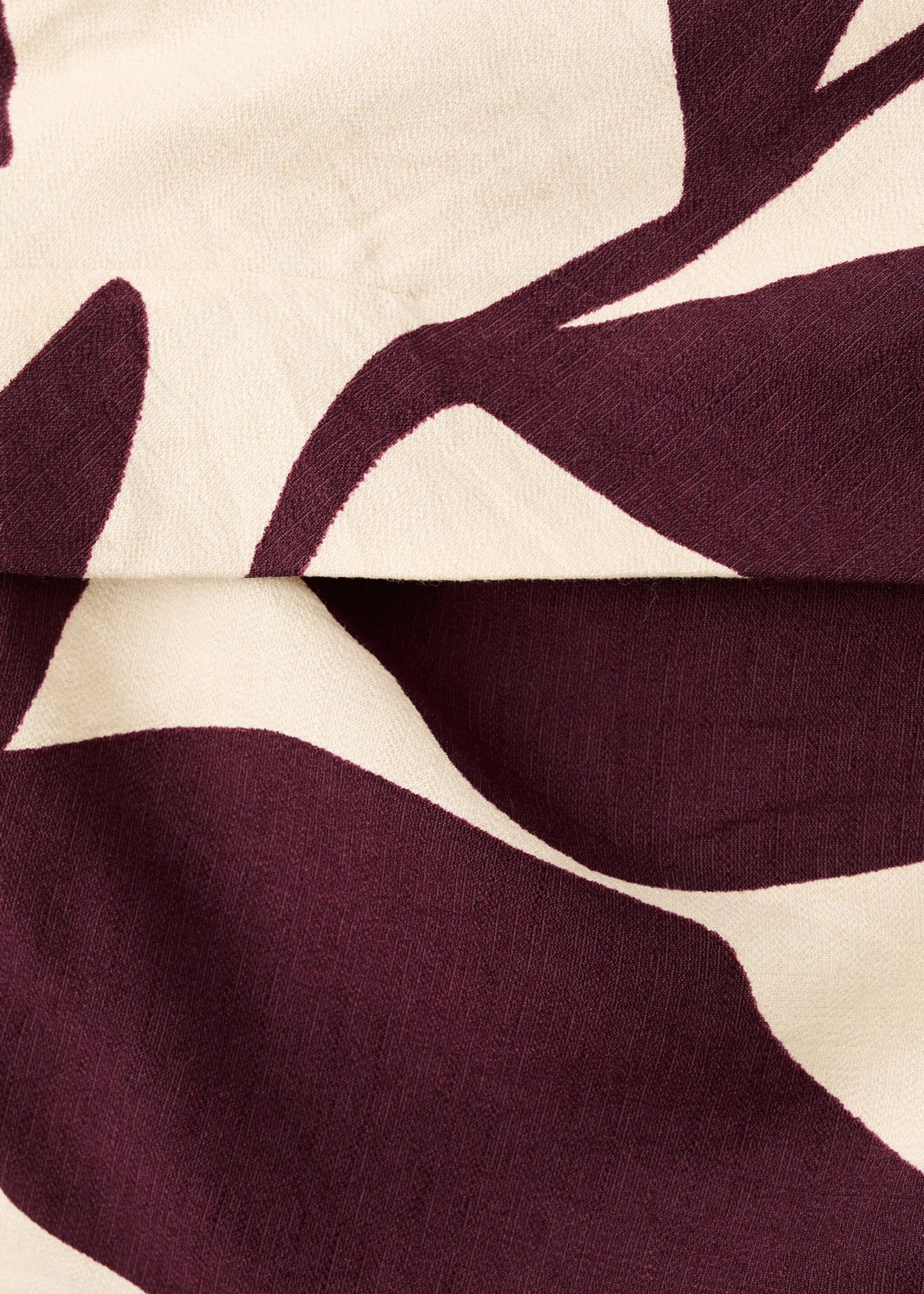 Printed strapless jumpsuit - Details of the article 8, Ecru. Ref: 27037154-00.