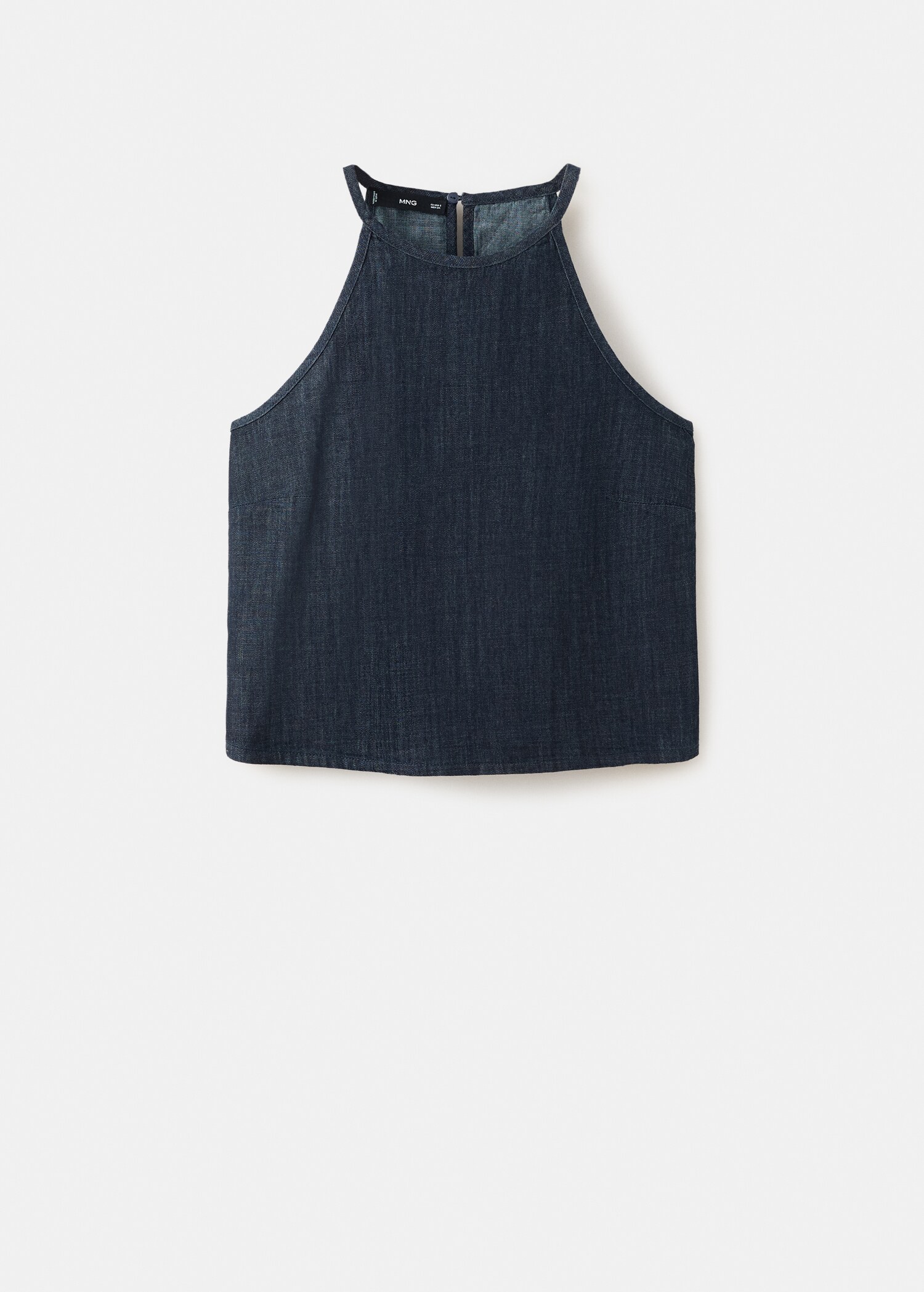 Halter neck denim top - Article without model