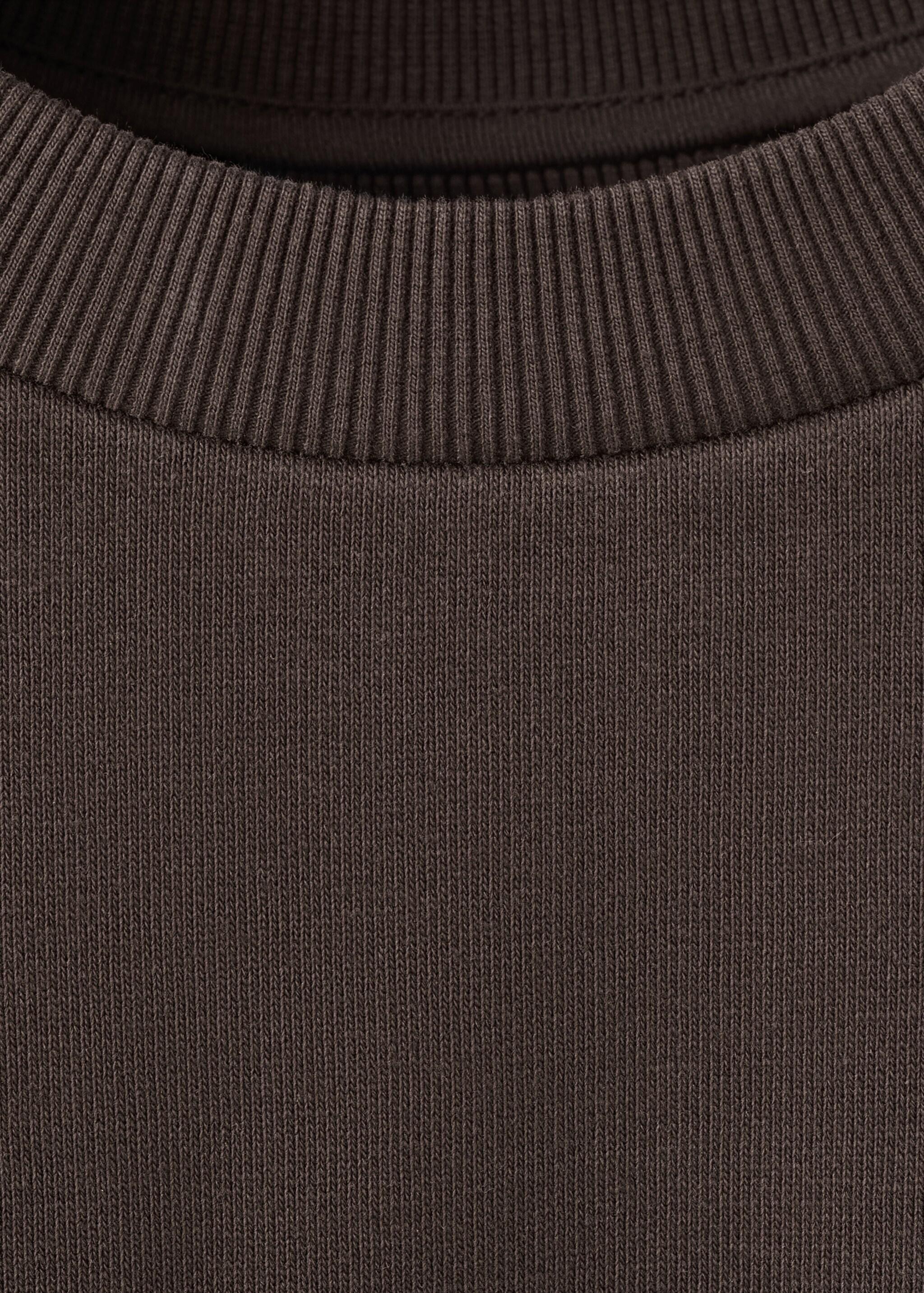 Oversized sweatshirt with printed message - Details of the article 0, Brown. Ref: 27037164-00.