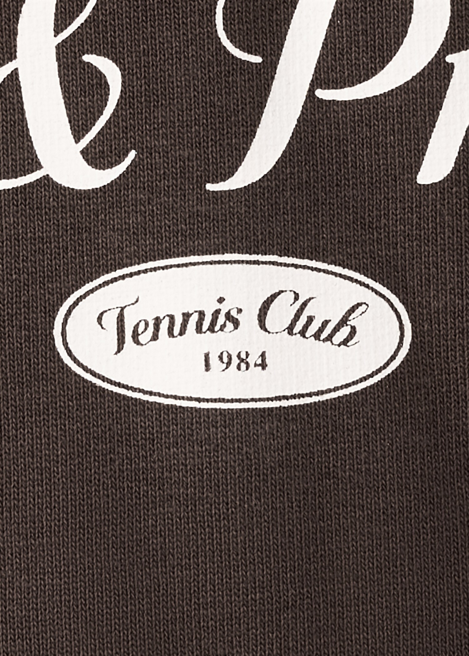 Oversized sweatshirt with printed message - Details of the article 8