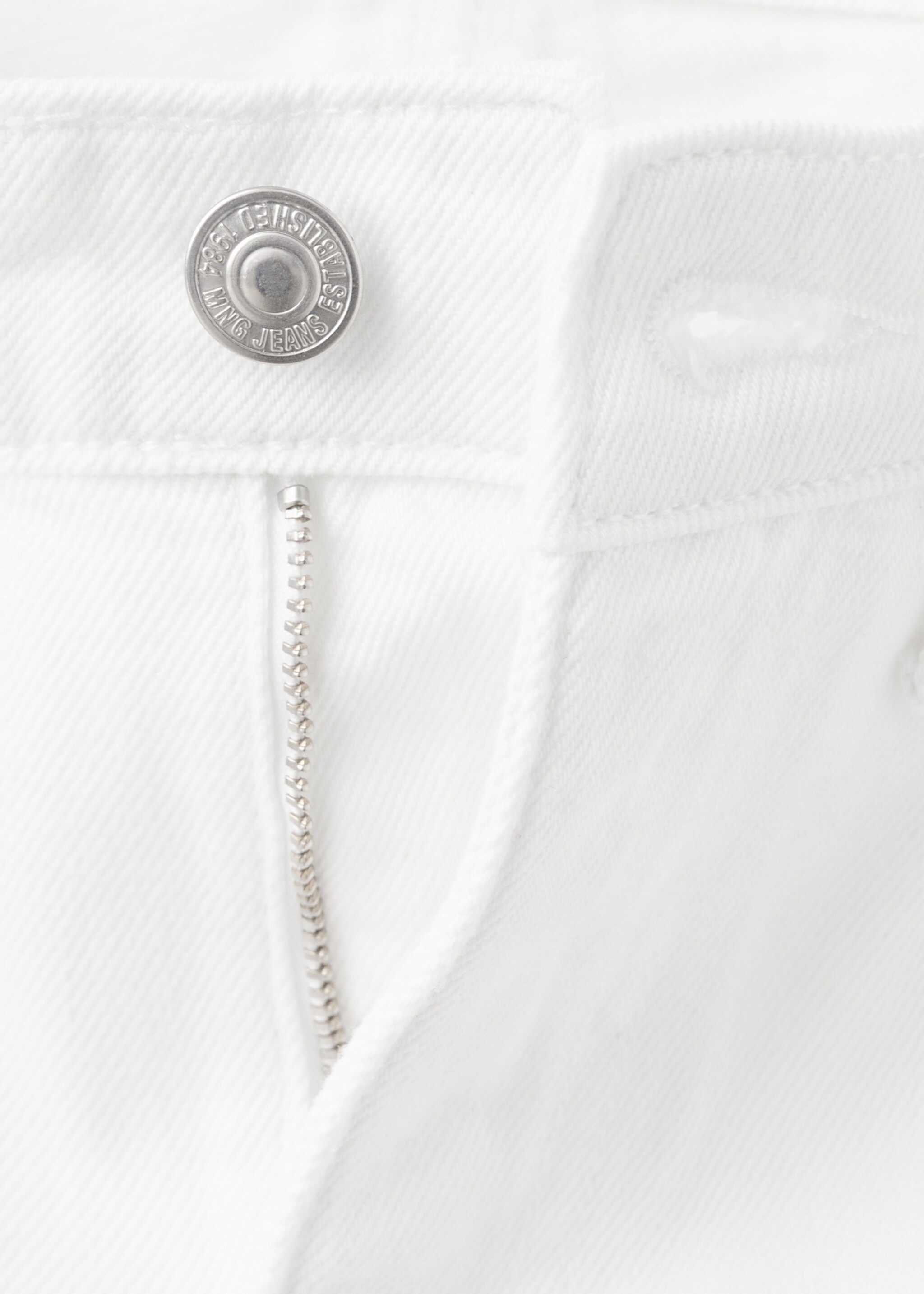 Matilda high-rise straight jeans - Details of the article 8, White. Ref: 27037168-00.