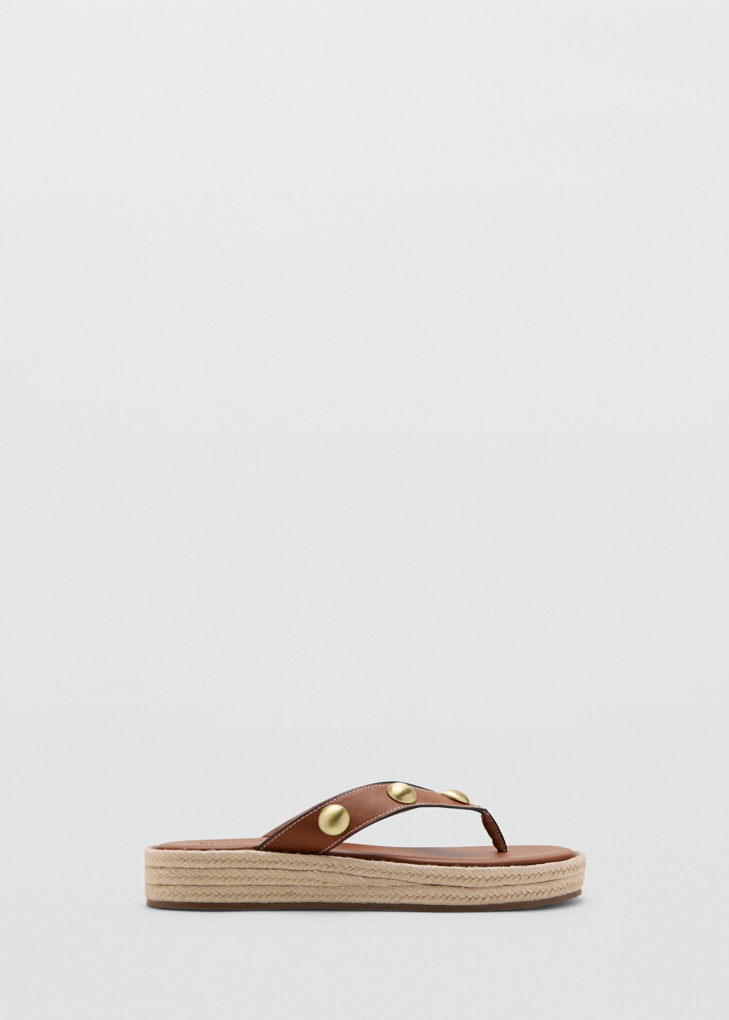 Esparto sandals with studs - Article without model