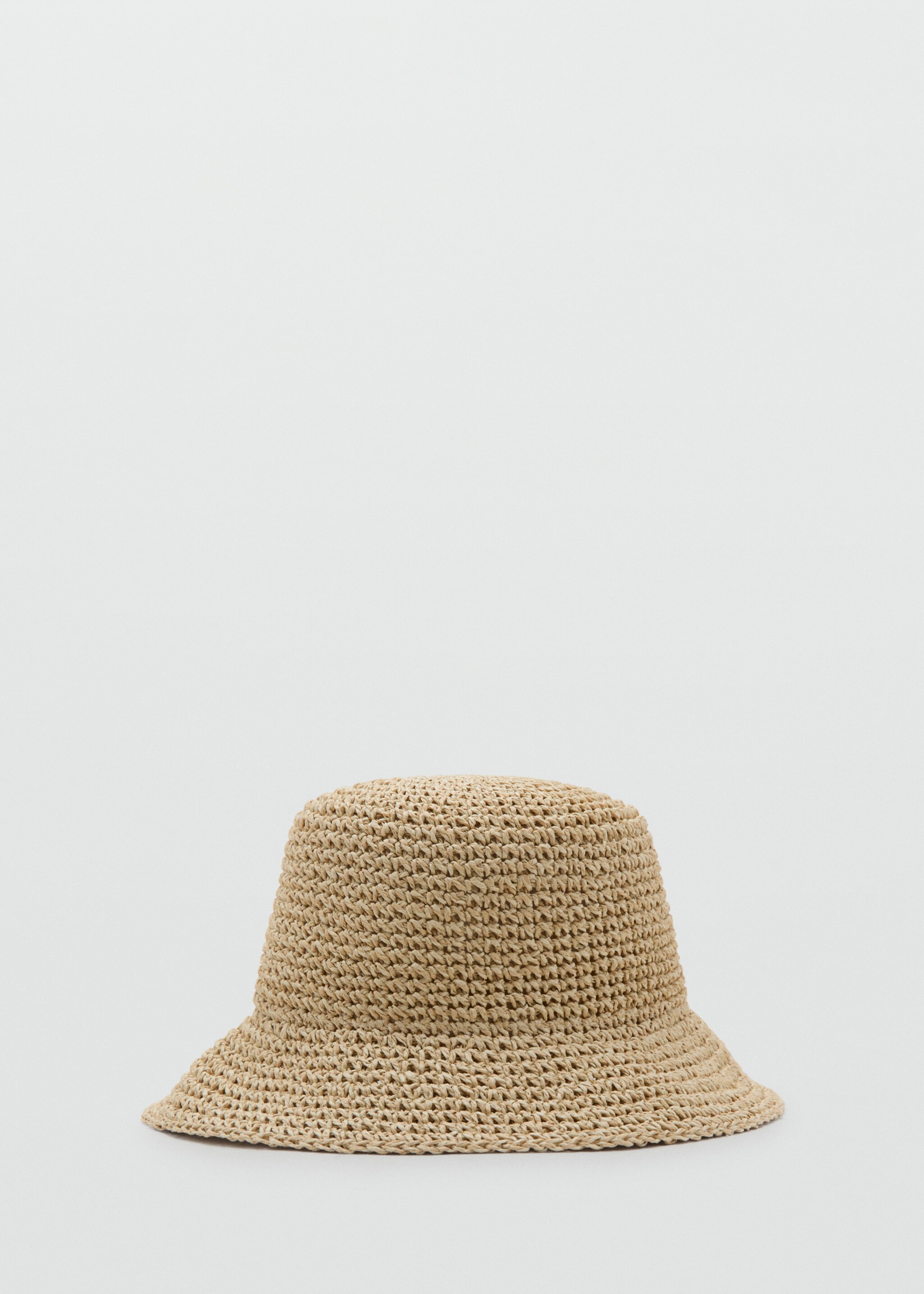 Natural fibre bucket hat - Article without model, Ecru. Ref: 27037780-00.