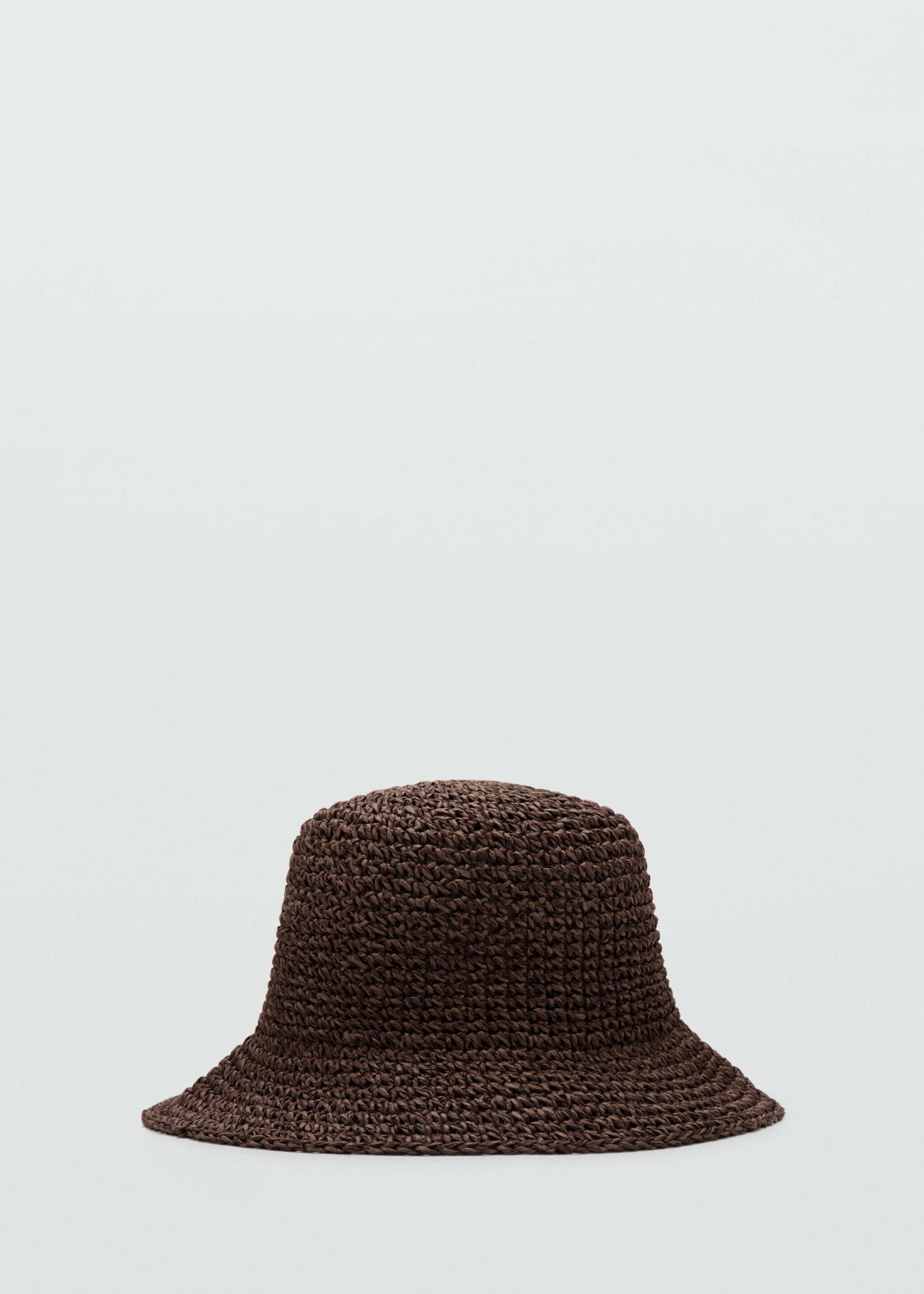 قبعة دلو من الألياف الطبيعية - منتج دون نموذج, شوكولاتة. Ref: 27037780-00.