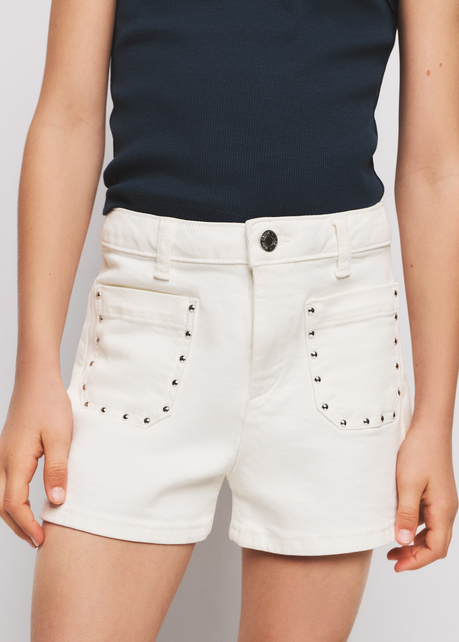 Studded pocket shorts - Medium plane