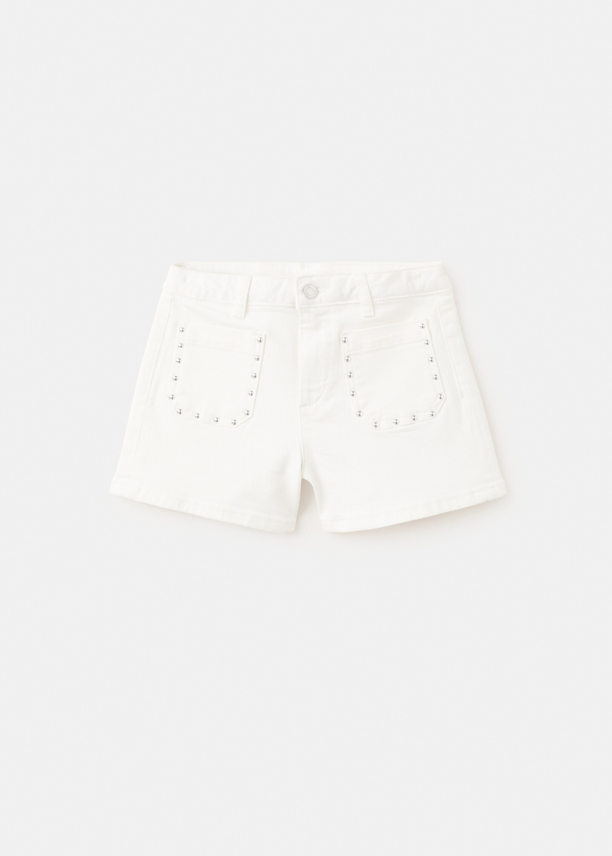 Short poches à clous - Article sans modèle, Blanc. Ref: 27037781-00.