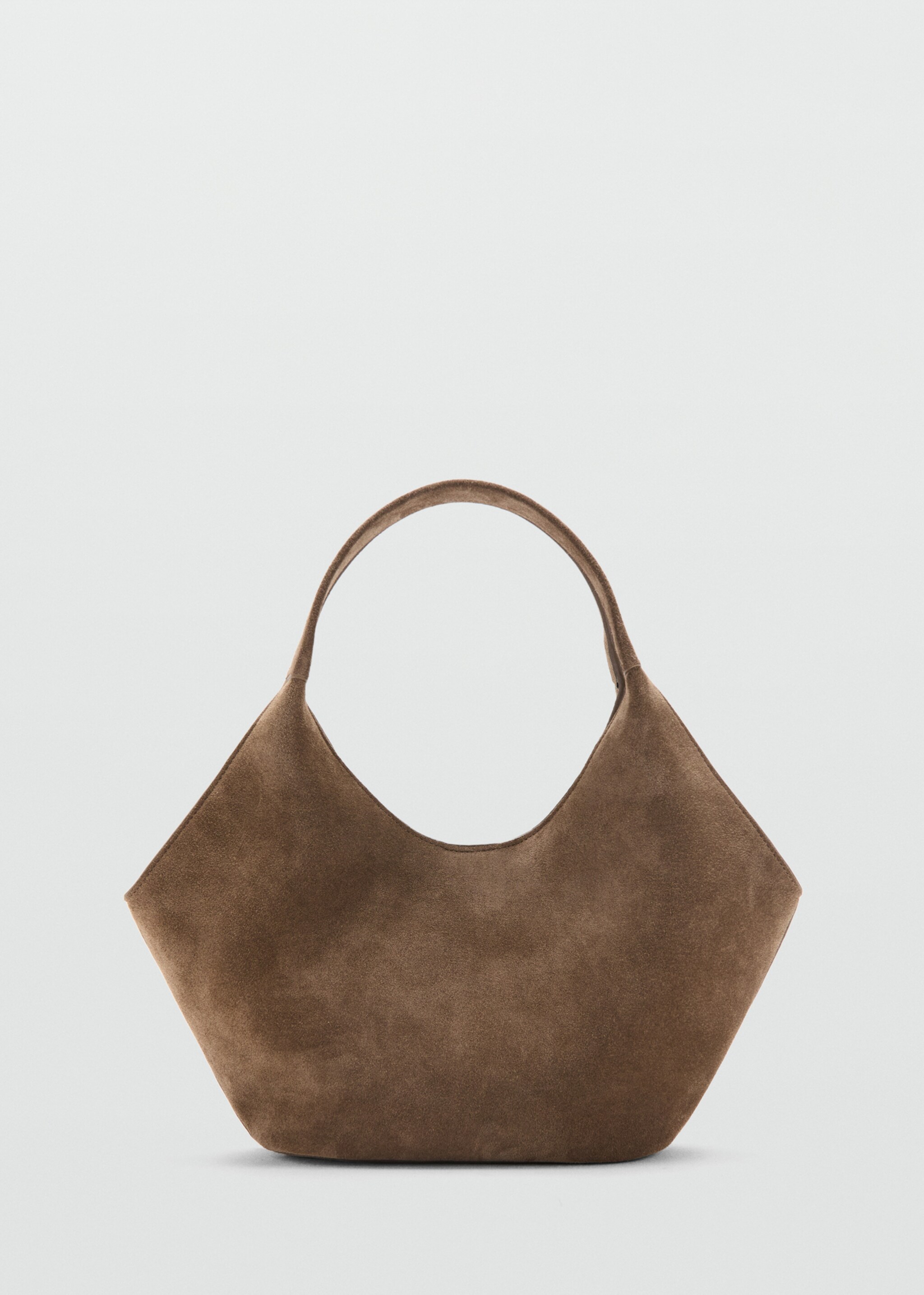 Sac à main daim - Article sans modèle, Marron. Ref: 27037785-00.