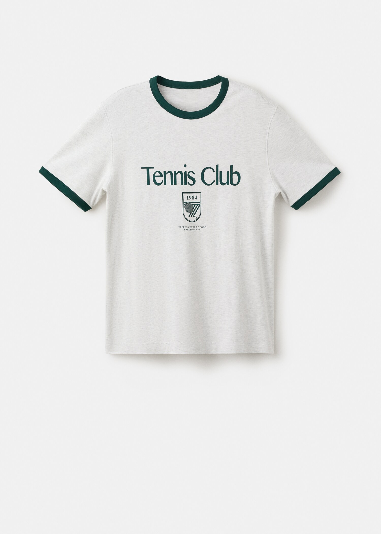 T-shirt coton liserés contrastants - Article sans modèle