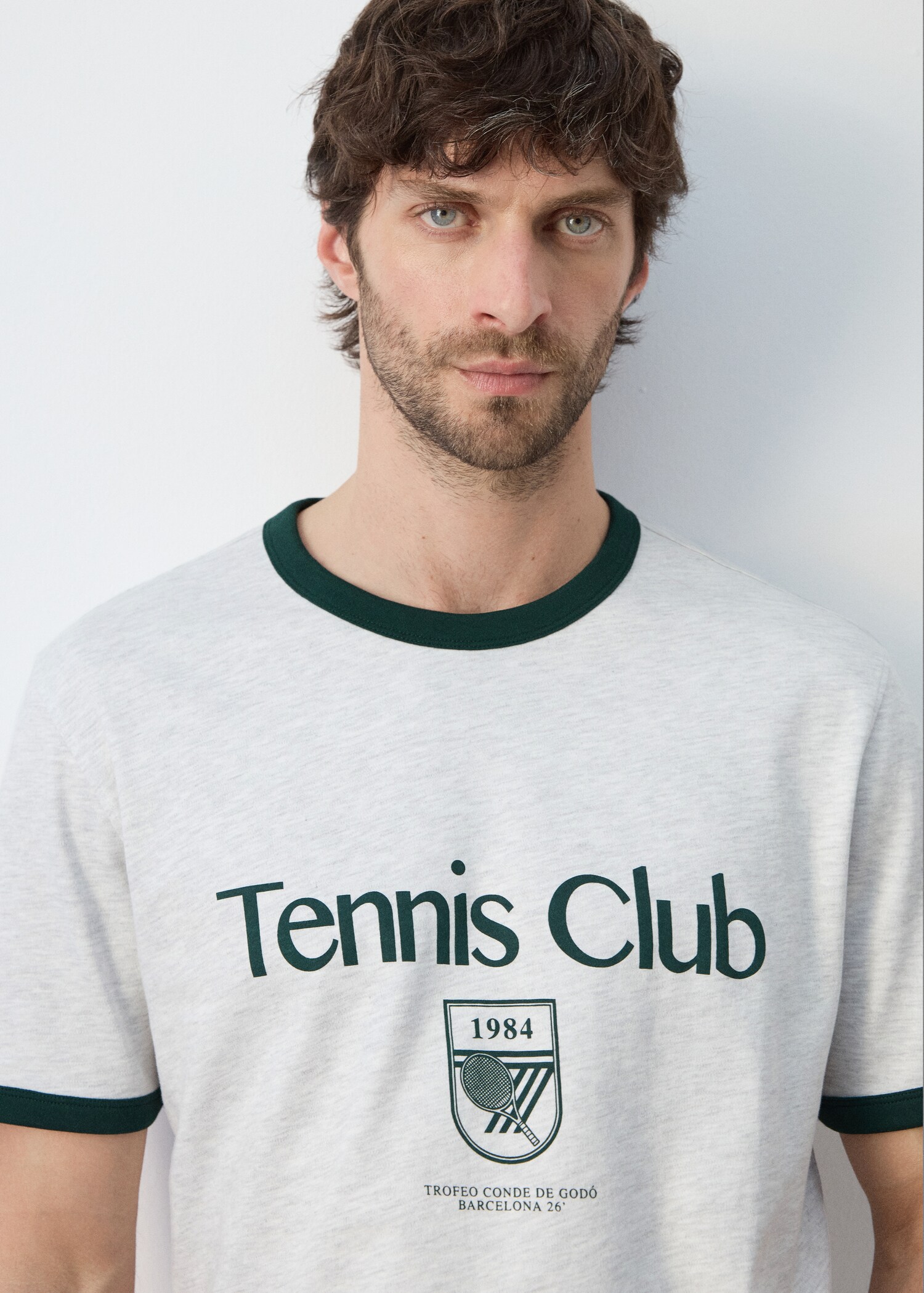 T-shirt coton liserés contrastants - Détail de l'article 1