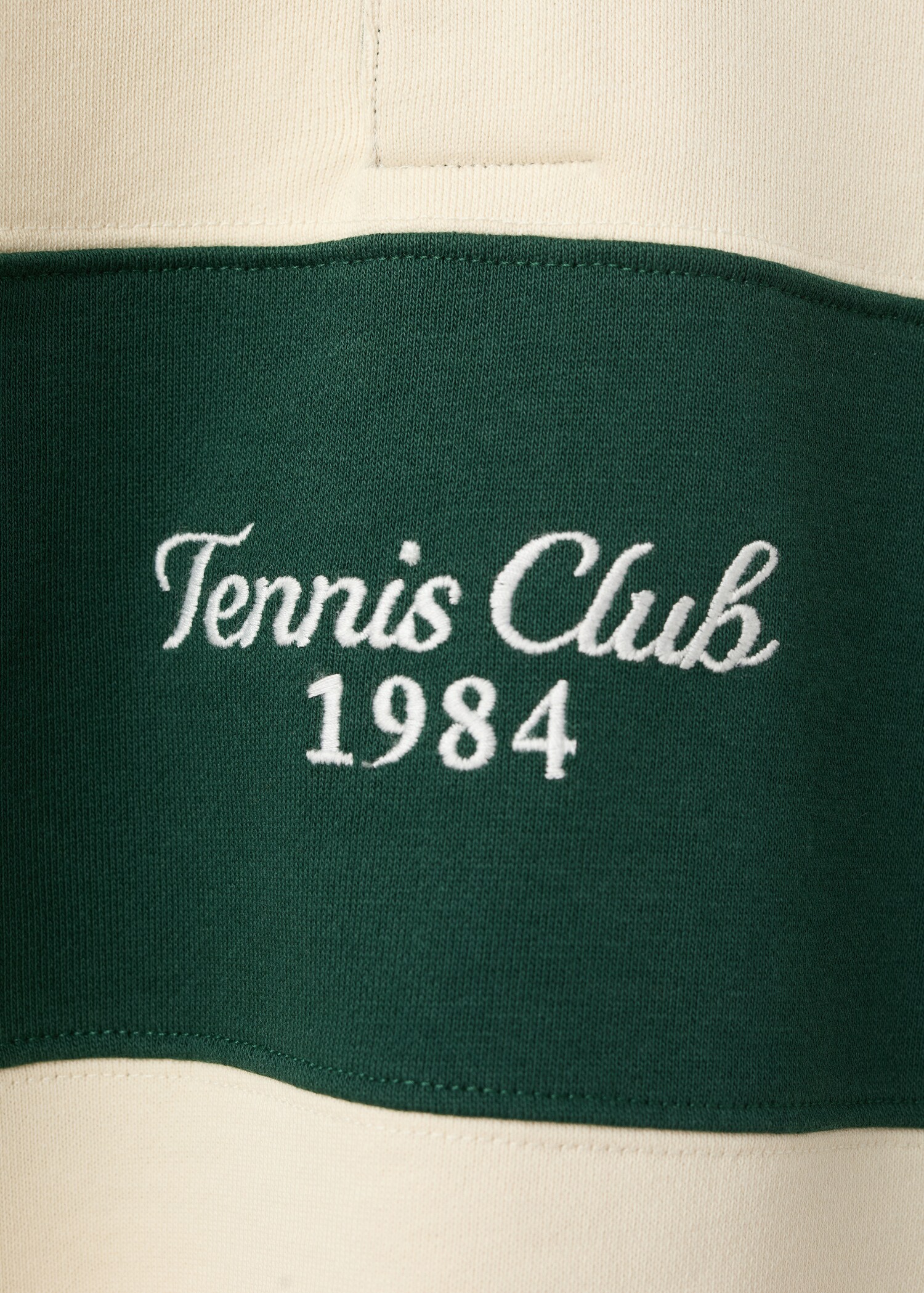 Striped polo sweatshirt in 100% cotton - Details of the article 0