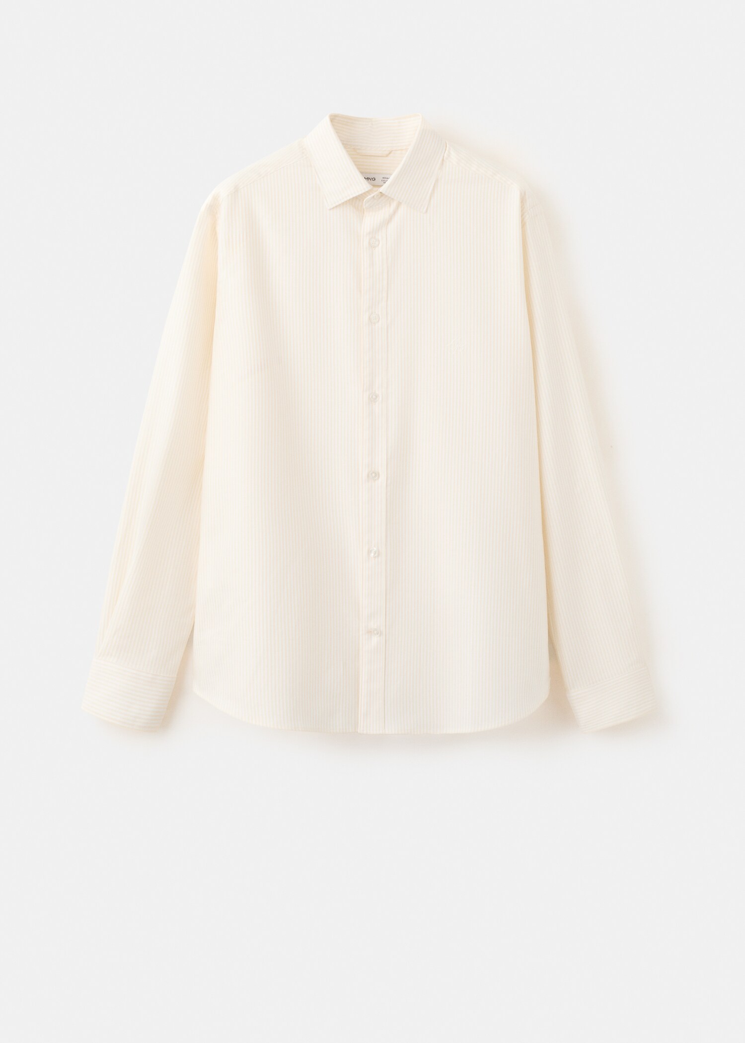 Regular-fit striped 100% cotton shirt - Article without model