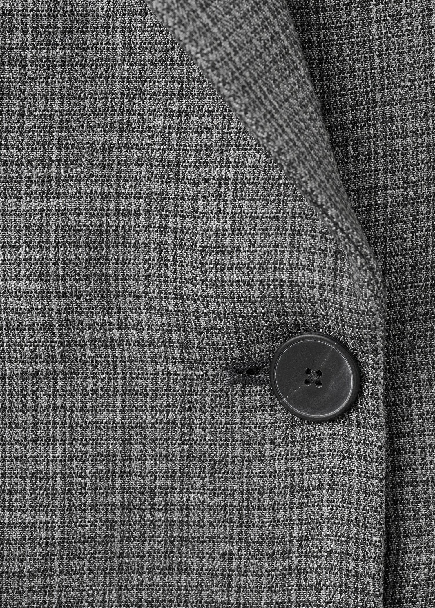 Двубортный костюмный пиджак с меланжевым эффектом - Деталь изделия 8