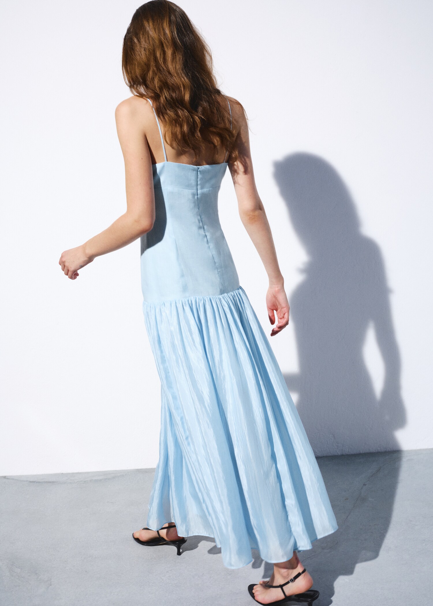 Ruched linen dress - Reverse of the article