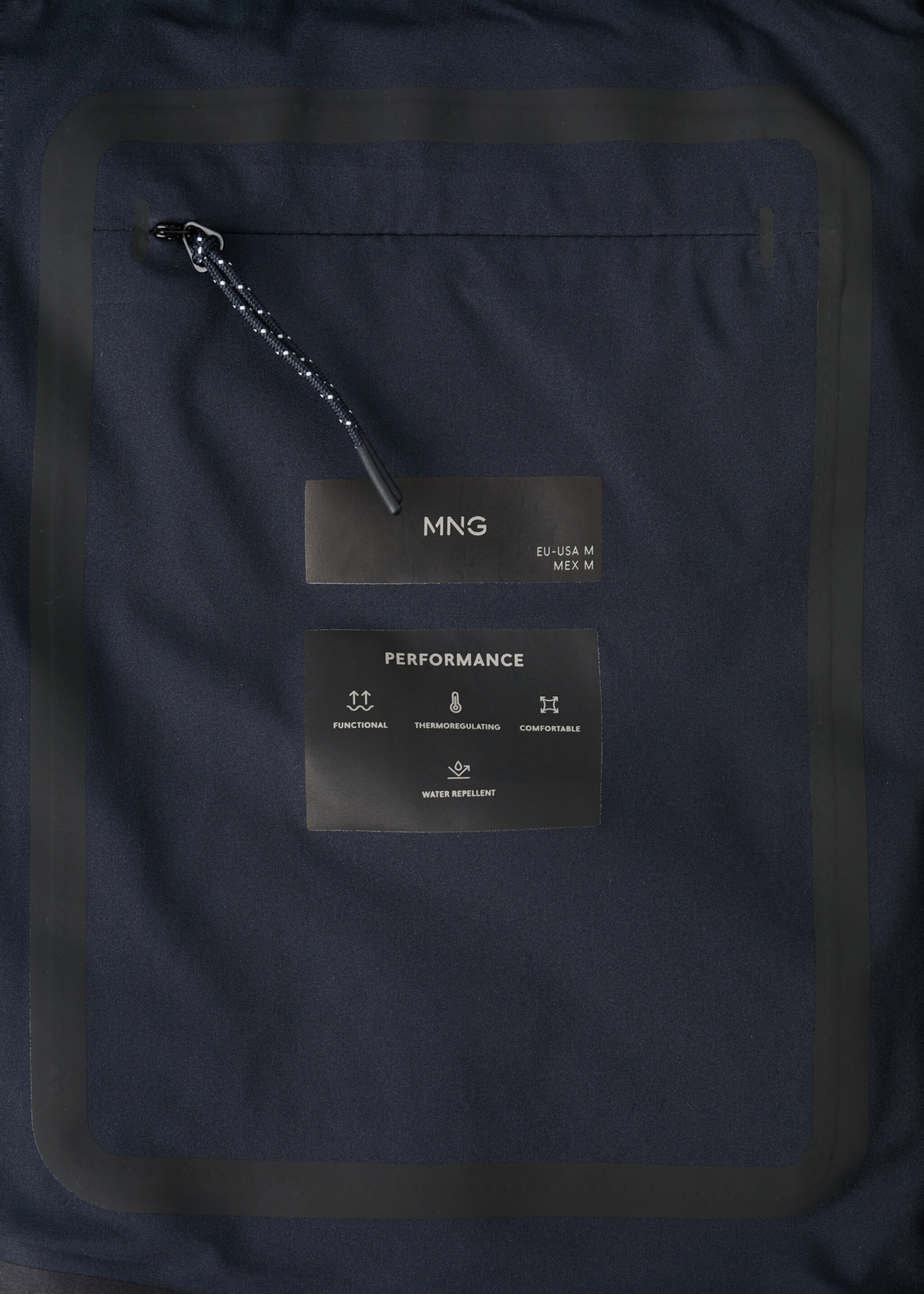 Water-repellent Thermolite® jacket - Details of the article 0, Navy. Ref: 27037895-00.